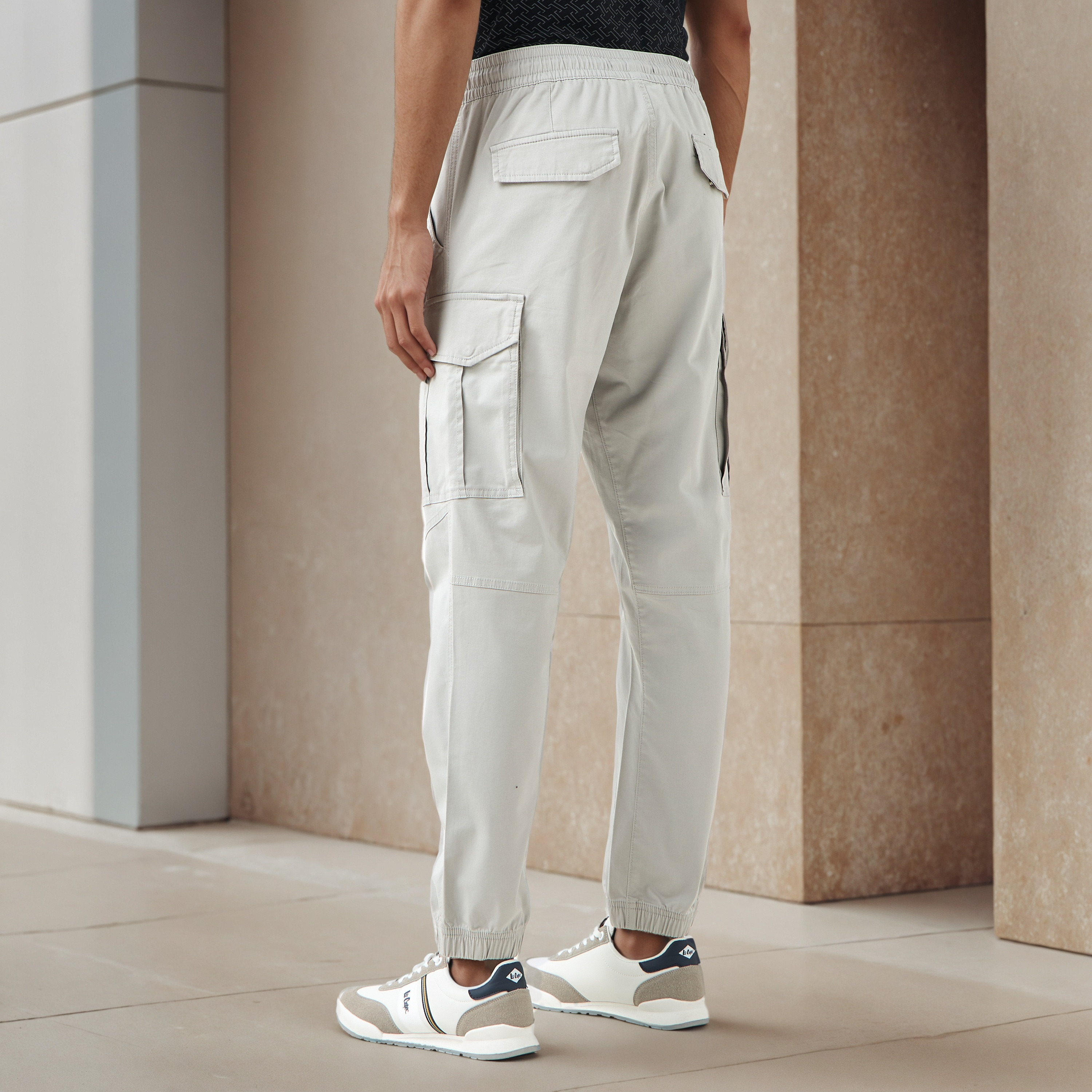 Men Slim Fit Cargo Flexi Waist Joggers-men-clothing-bottoms-joggers-image-3