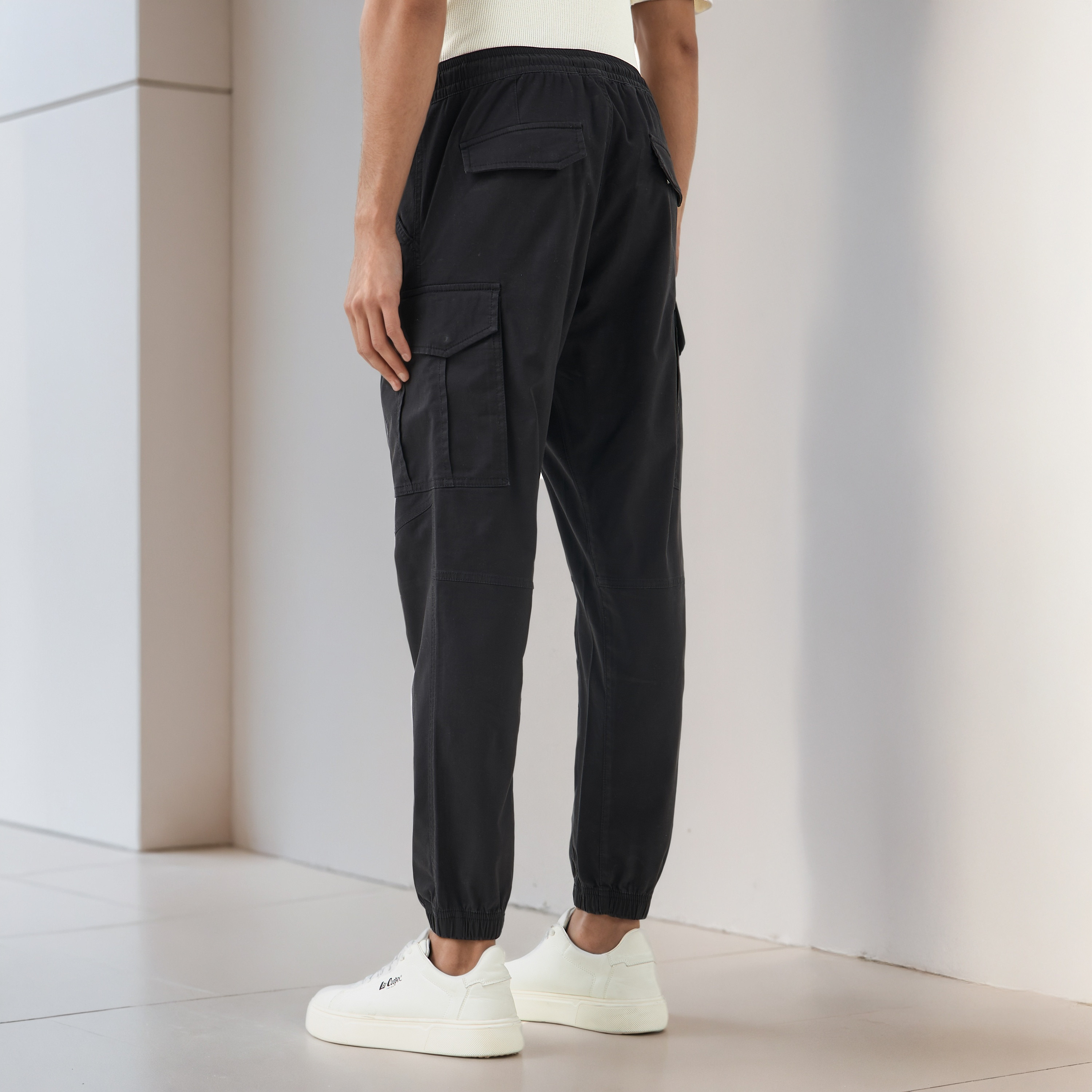 Men Slim Fit Cargo Flexi Waist Joggers-men-clothing-bottoms-joggers-image-3