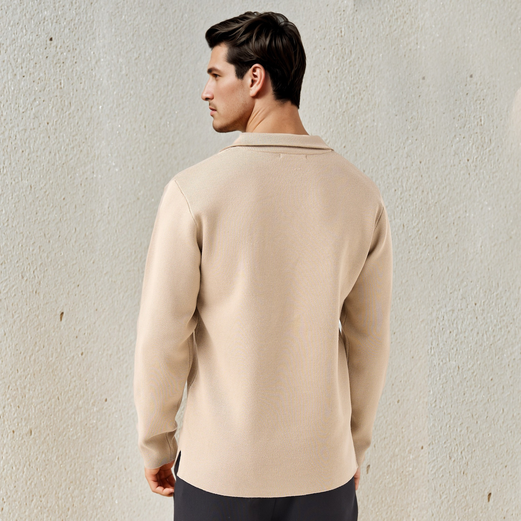 كنزة بارزة الملمس بياقة عالية-men-clothing-sweatersandpullovers-image-15