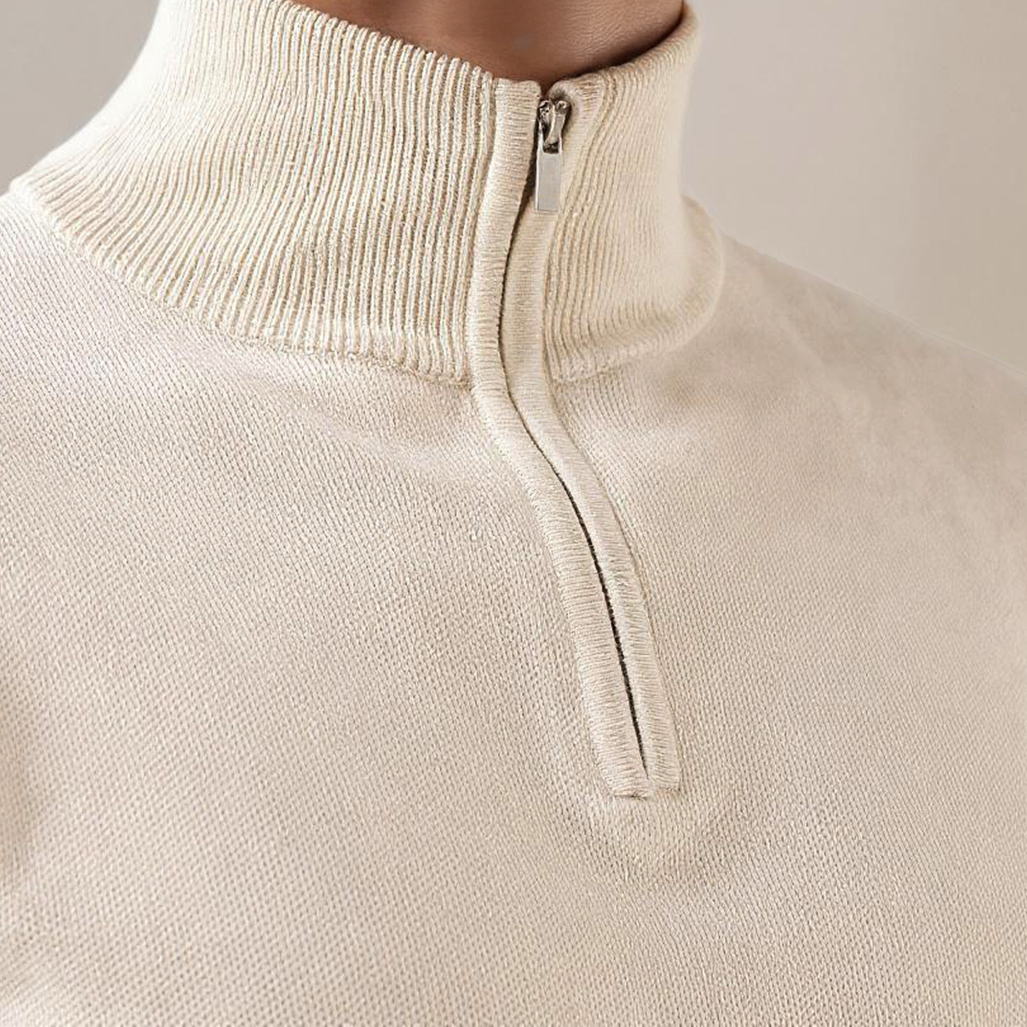 Textured Sweater with Mock Neck-men-clothing-sweatersandpullovers-image-5