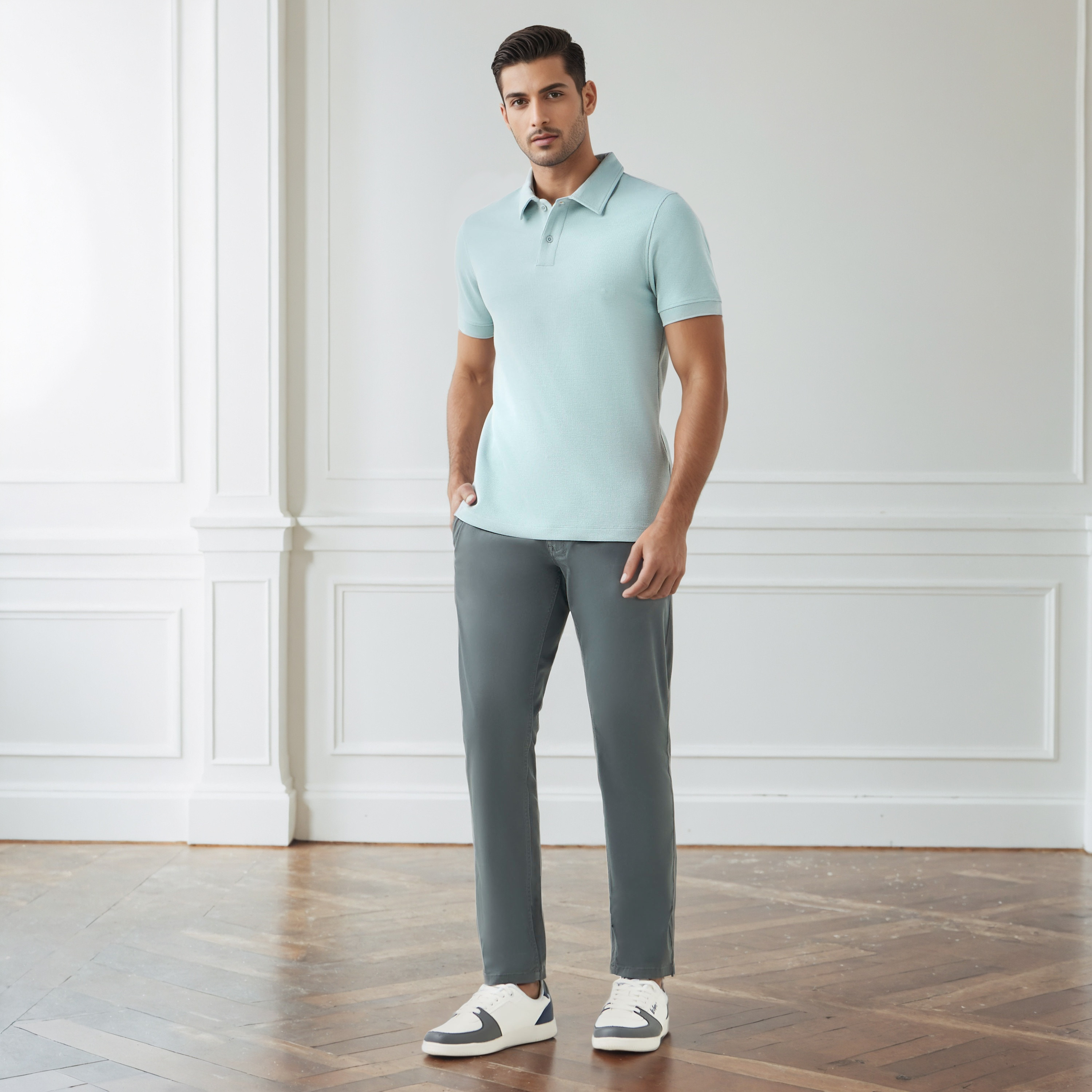 بنطلون تشينو رجالي بقصة ضيقة من مزيج قطني-men-clothing-bottoms-trousersandchinos-chinos-image-3