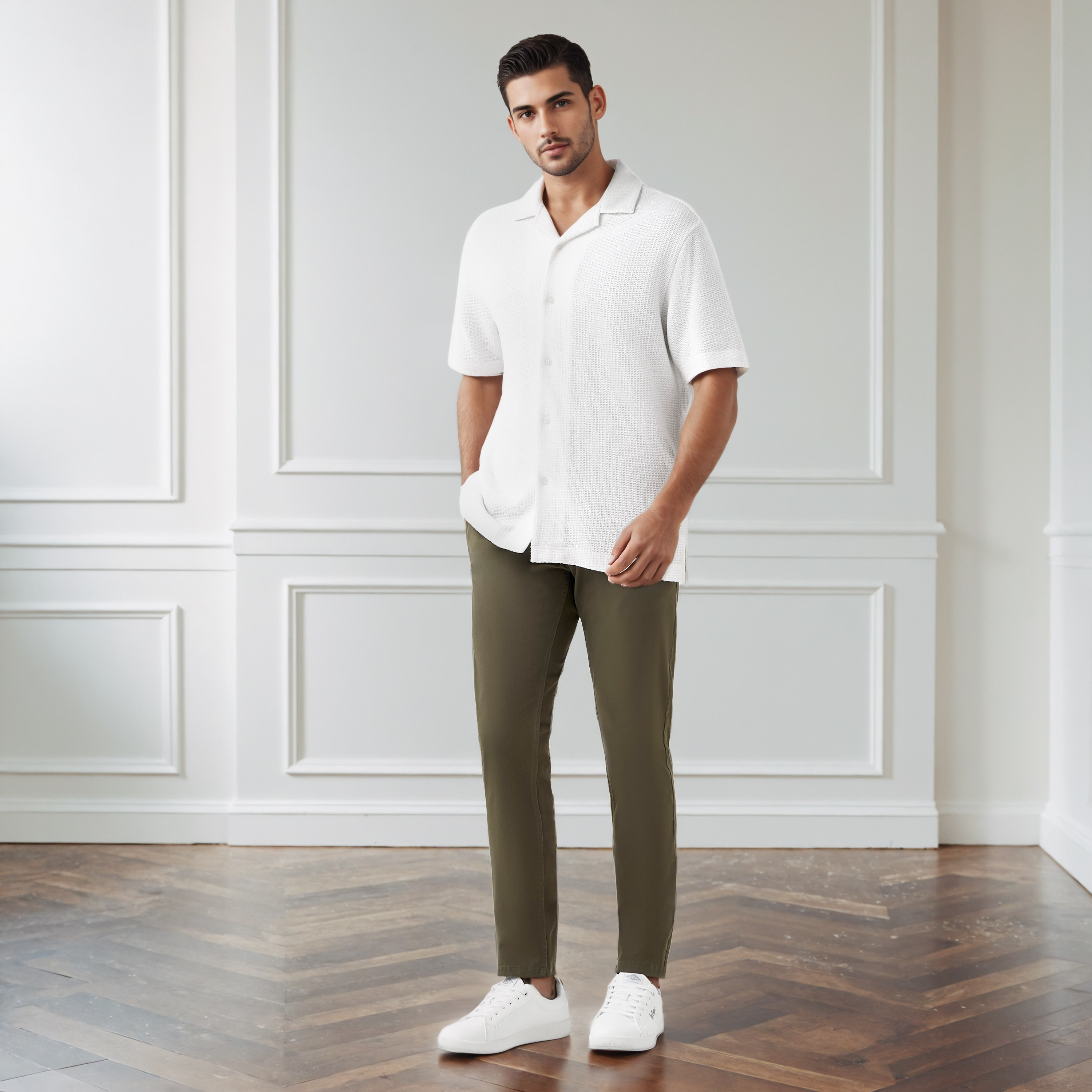 بنطلون تشينو رجالي بقصة ضيقة من مزيج قطني-men-clothing-bottoms-trousersandchinos-chinos-image-3