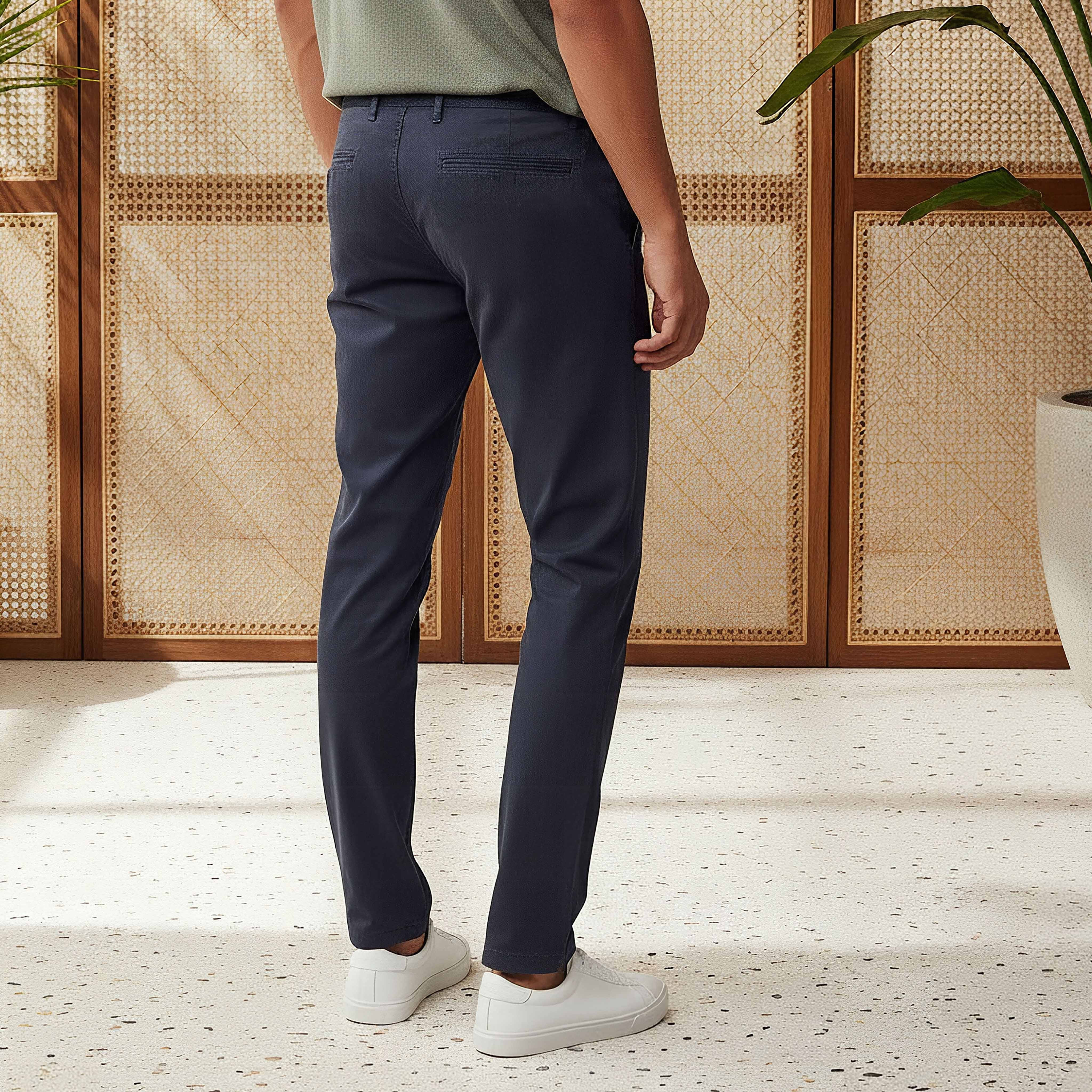 بنطلون تشينو رجالي بقصة ضيقة من مزيج قطني-men-clothing-bottoms-trousersandchinos-chinos-image-3