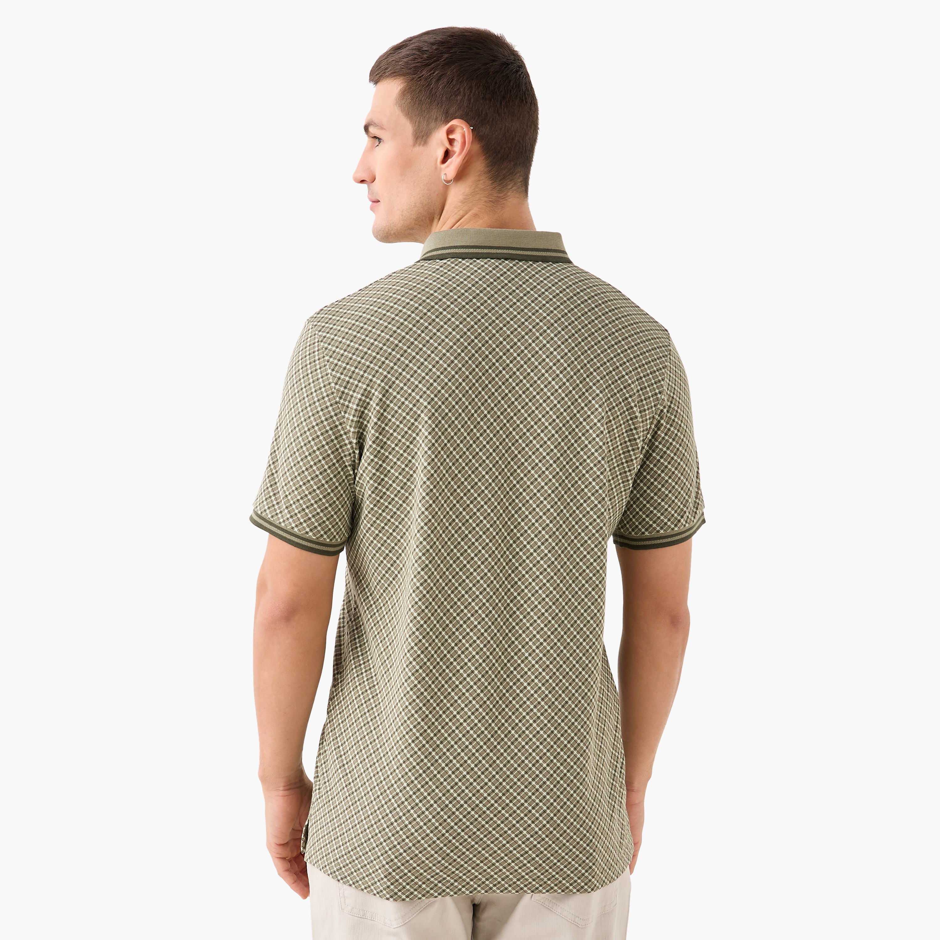 Checked Regular Fit Polo T-shirt-men-clothing-tshirtsandpolos-polos-image-4