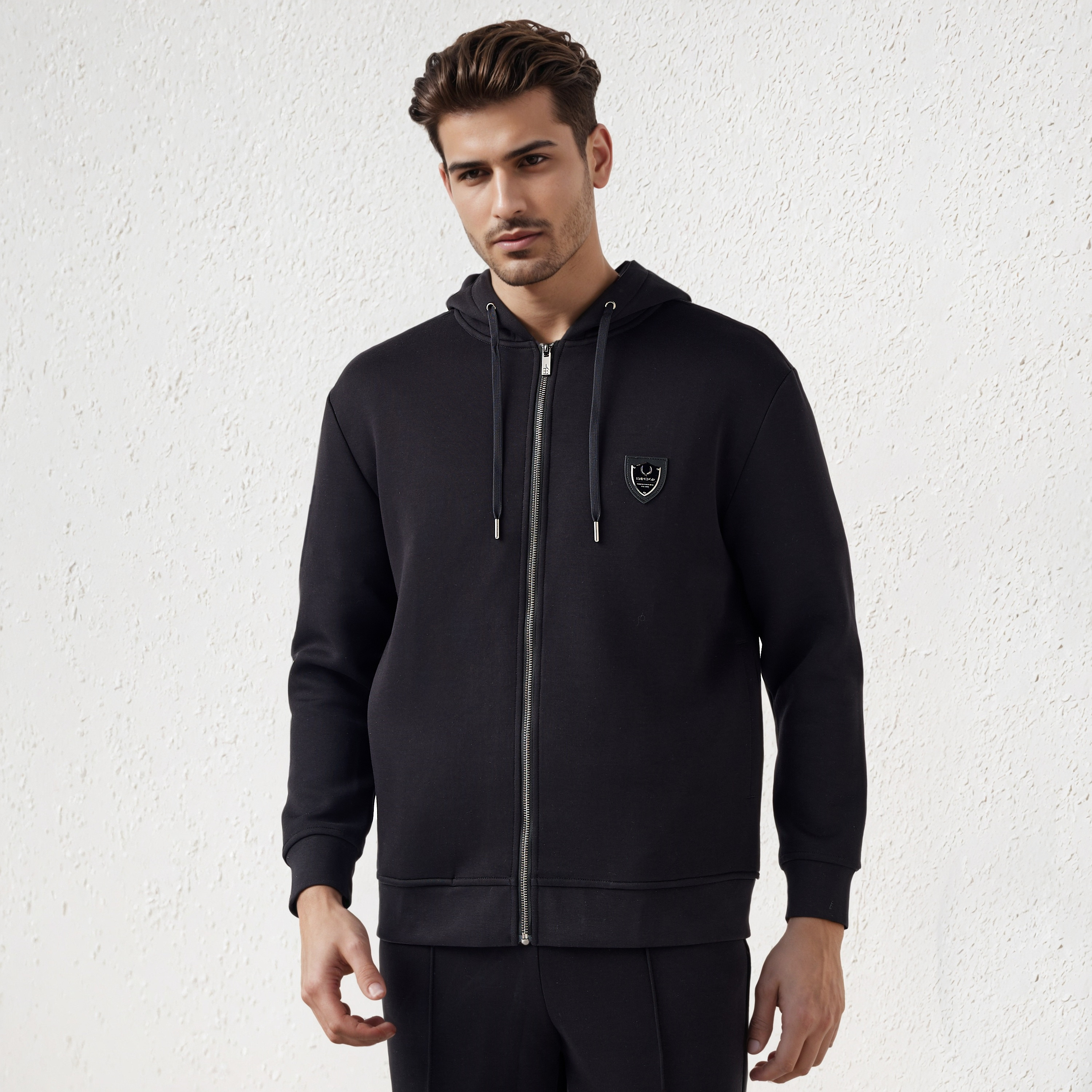 Emperor Men Logo Detail Hoodie-men-winterwear-hoodiesandsweatshirts-image-1