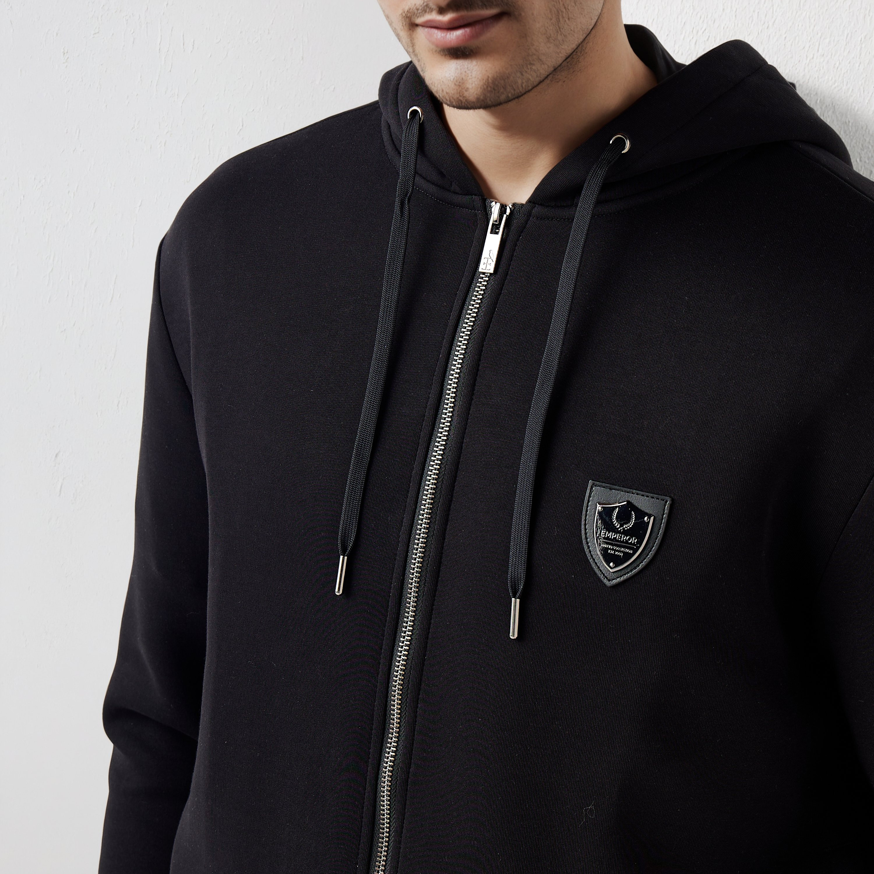 Emperor Men Logo Detail Hoodie-men-winterwear-hoodiesandsweatshirts-image-4