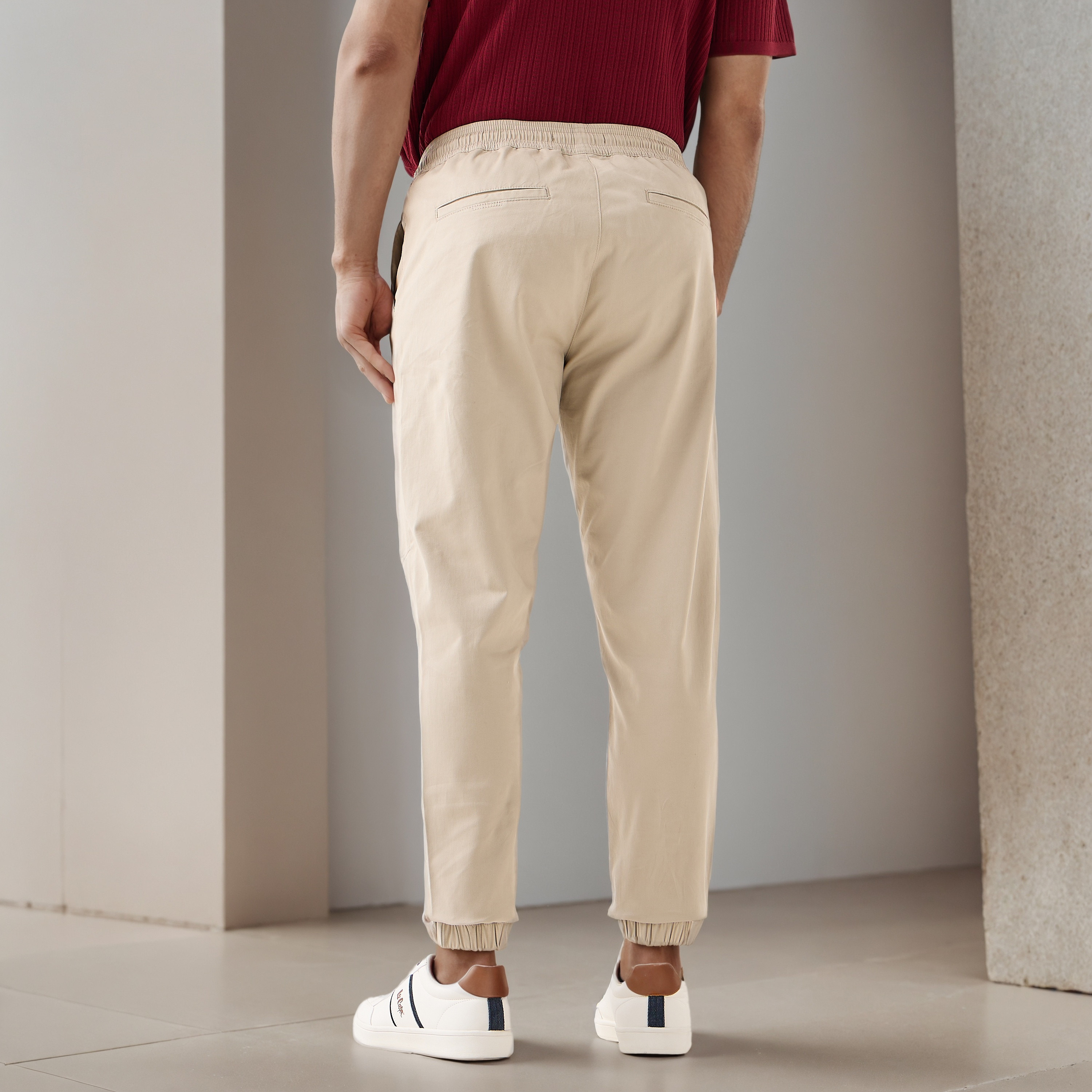 Drawstring Waist Flexi Waist Joggers-men-clothing-bottoms-joggers-image-4