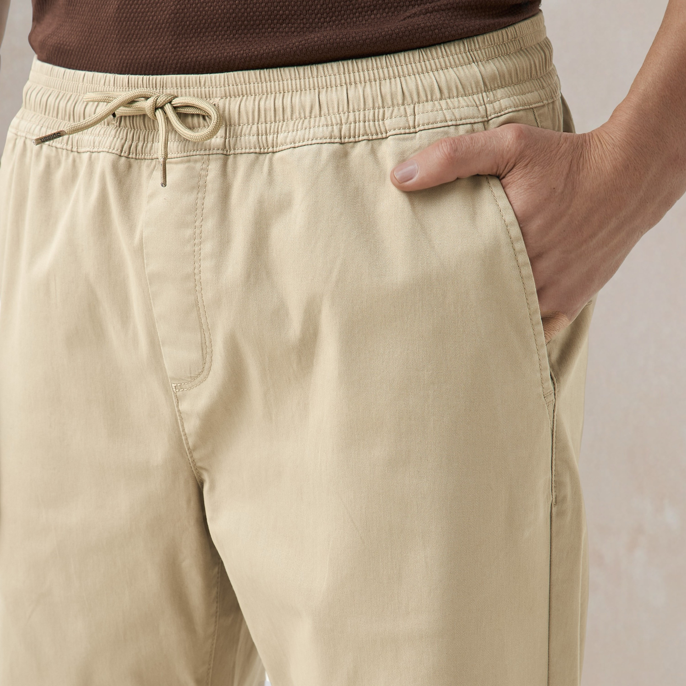 Men Slim Fit Flexi Waist Joggers-men-clothing-bottoms-joggers-image-4