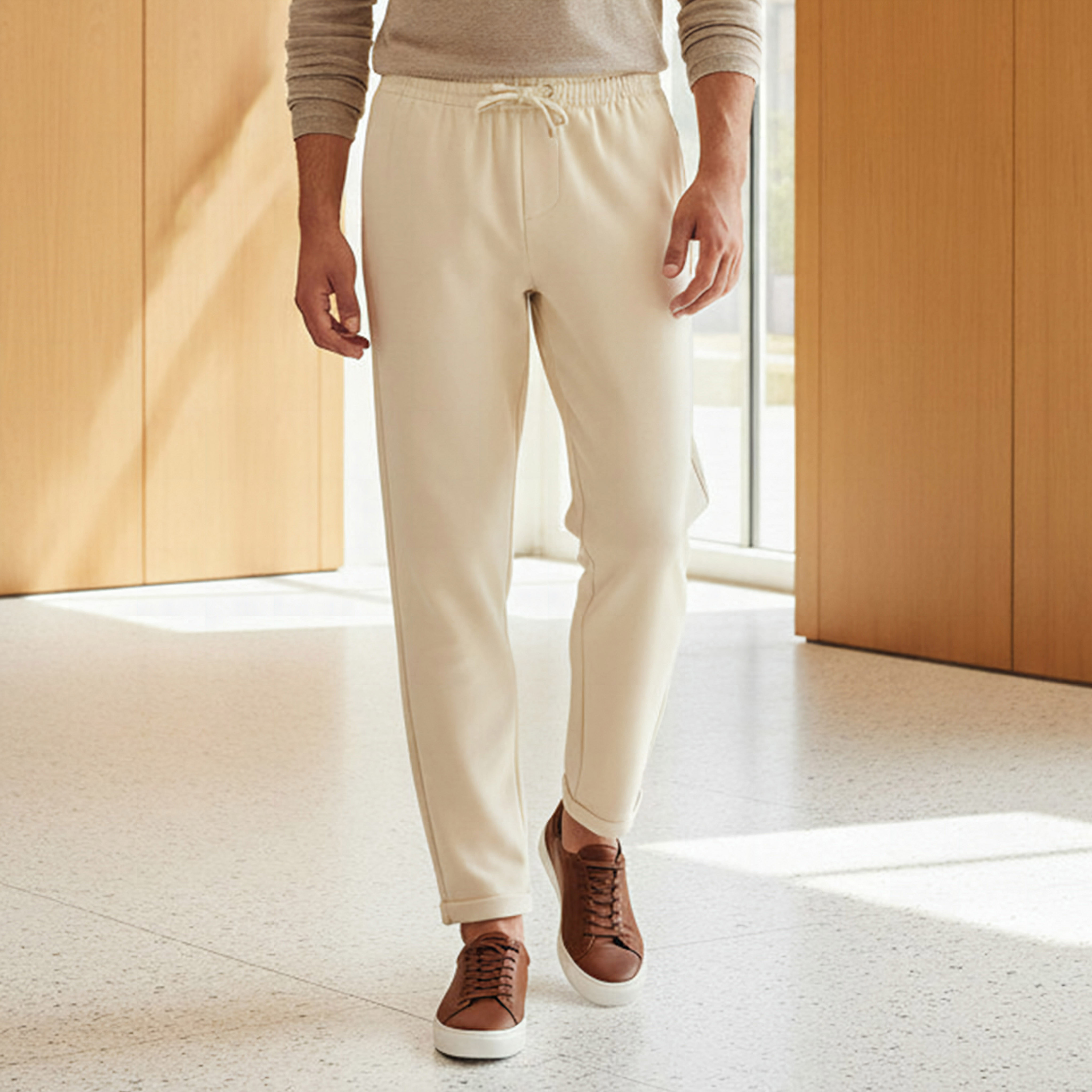 Pique Pull-On Flexi Waist Joggers-men-clothing-bottoms-joggers-image-1