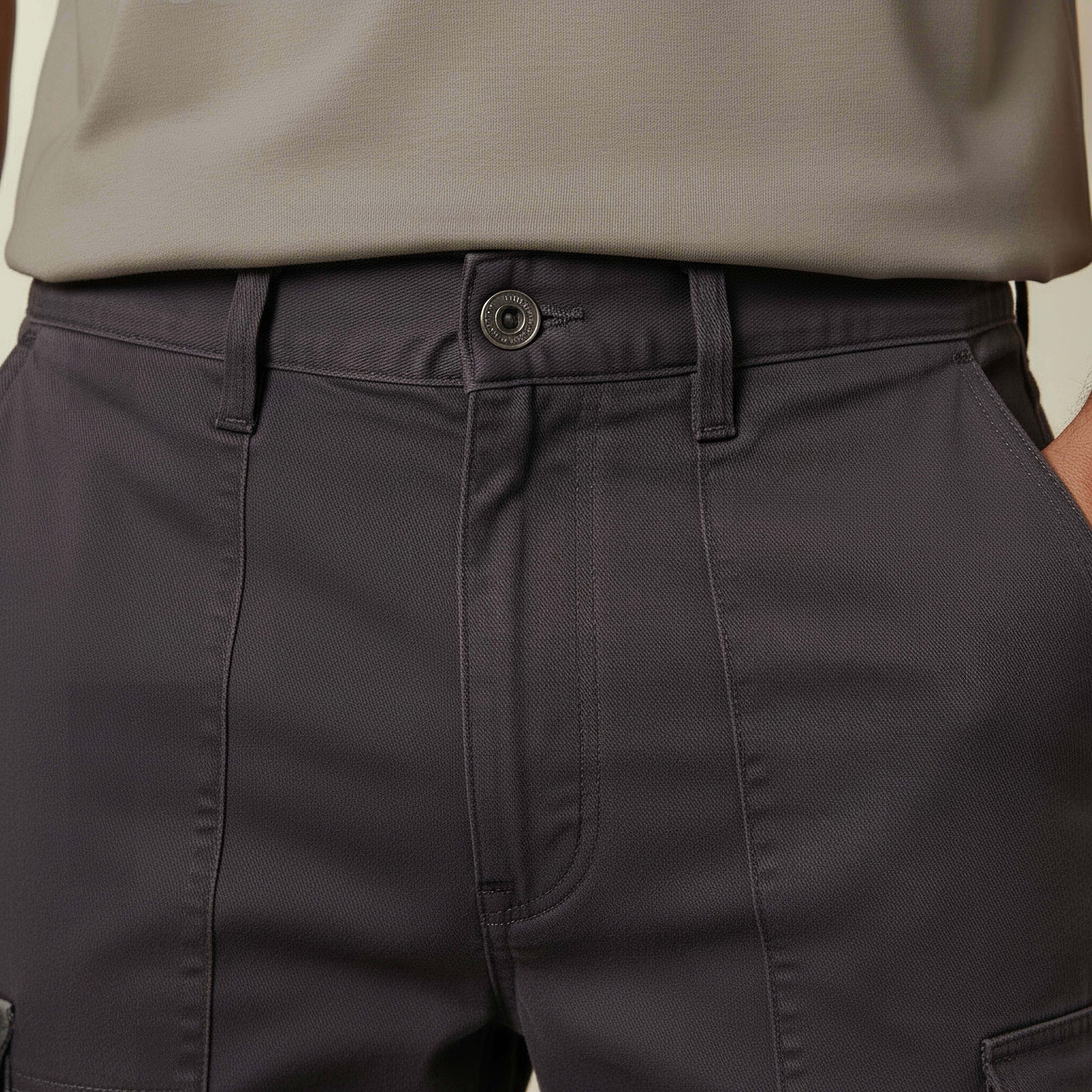 Men Regular Fit Twill Cargo Trousers-men-clothing-bottoms-trousersandchinos-trousers-image-4