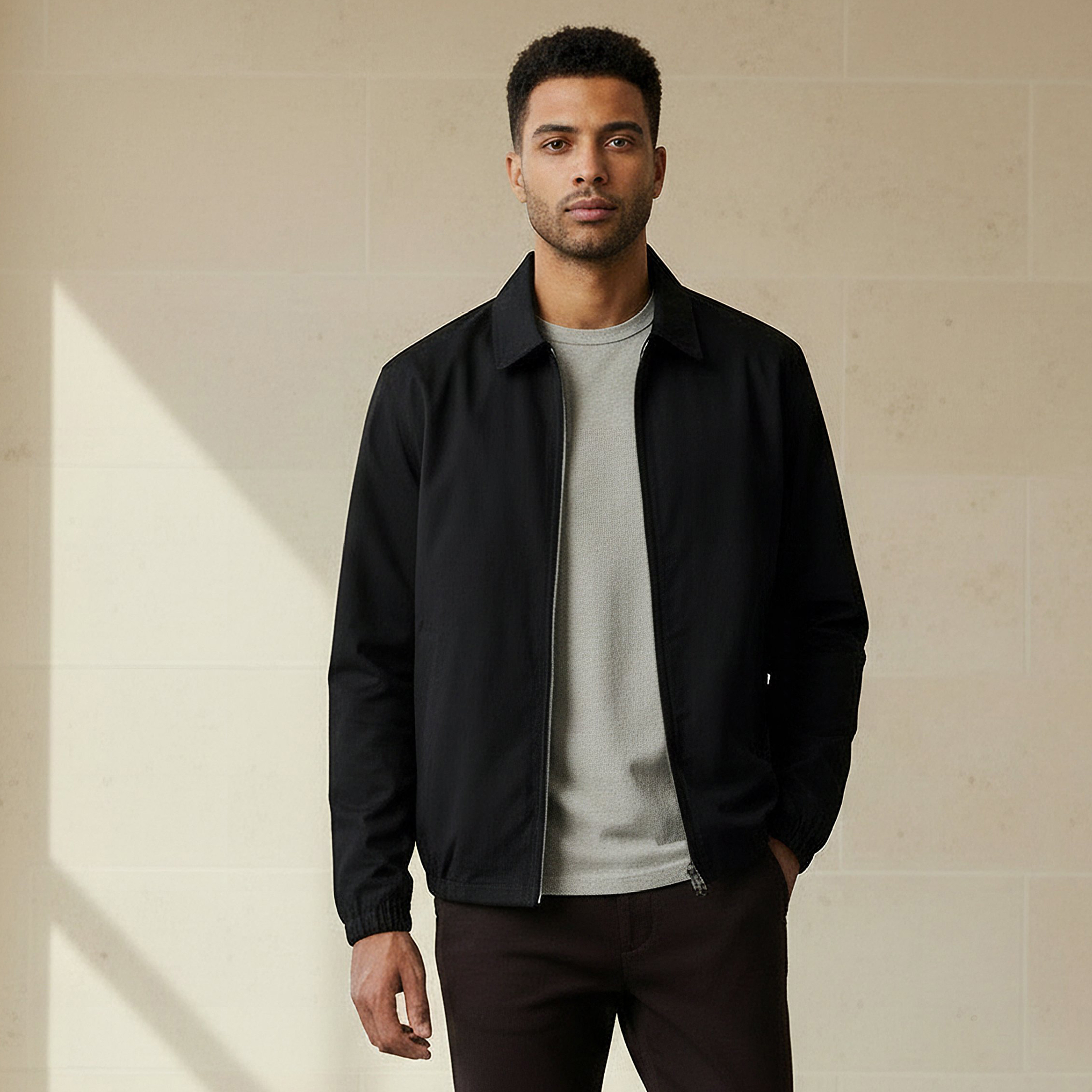 Men Regular Fit Zip Through Jacket-men-clothing-jacketsandblazers-jackets-image-1