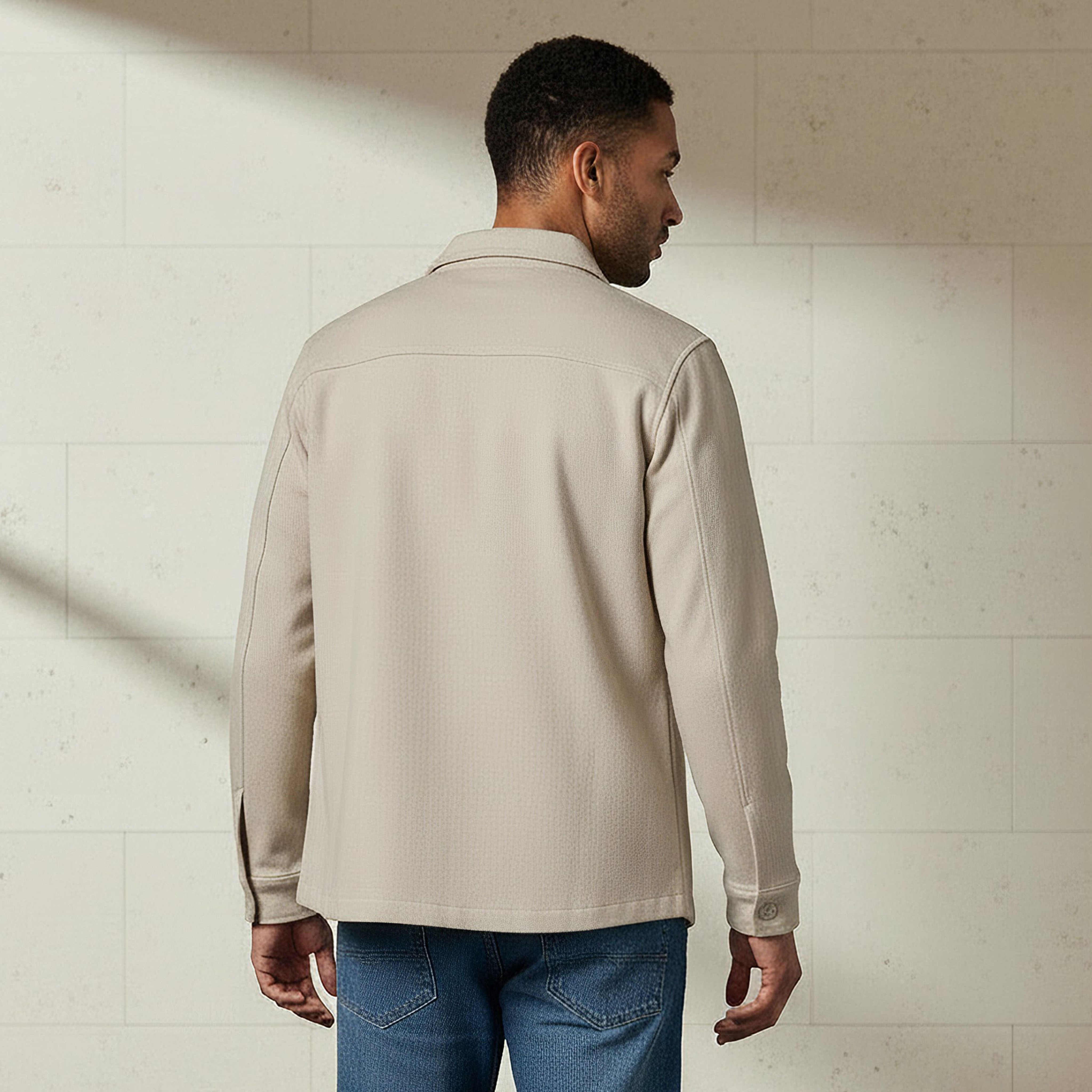 Men Regular Fit Flap Pocket Shacket-men-clothing-jacketsandblazers-jackets-image-3