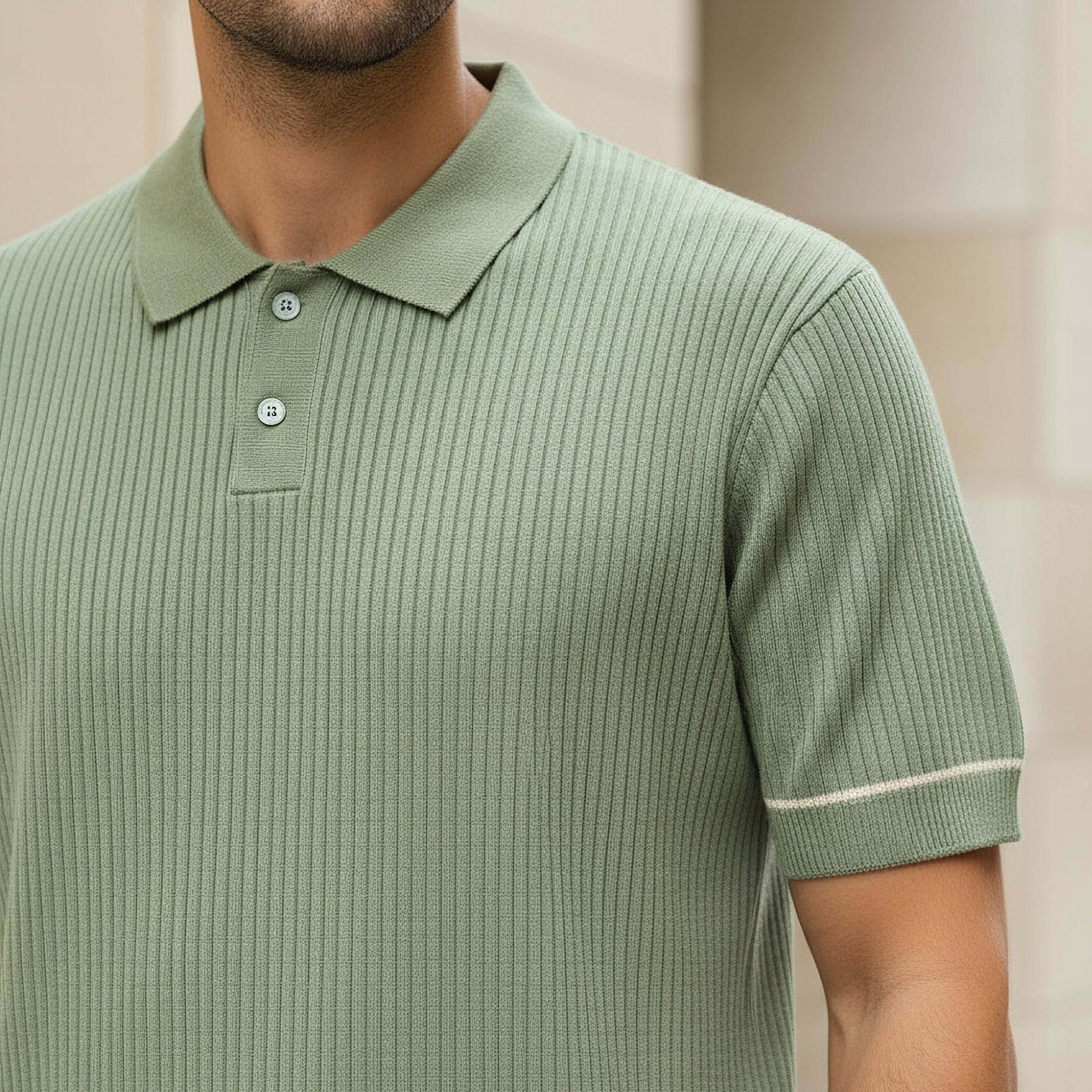 Men Short Sleeves Ribbed Polo T-shirt-men-clothing-tshirtsandpolos-polos-image-4