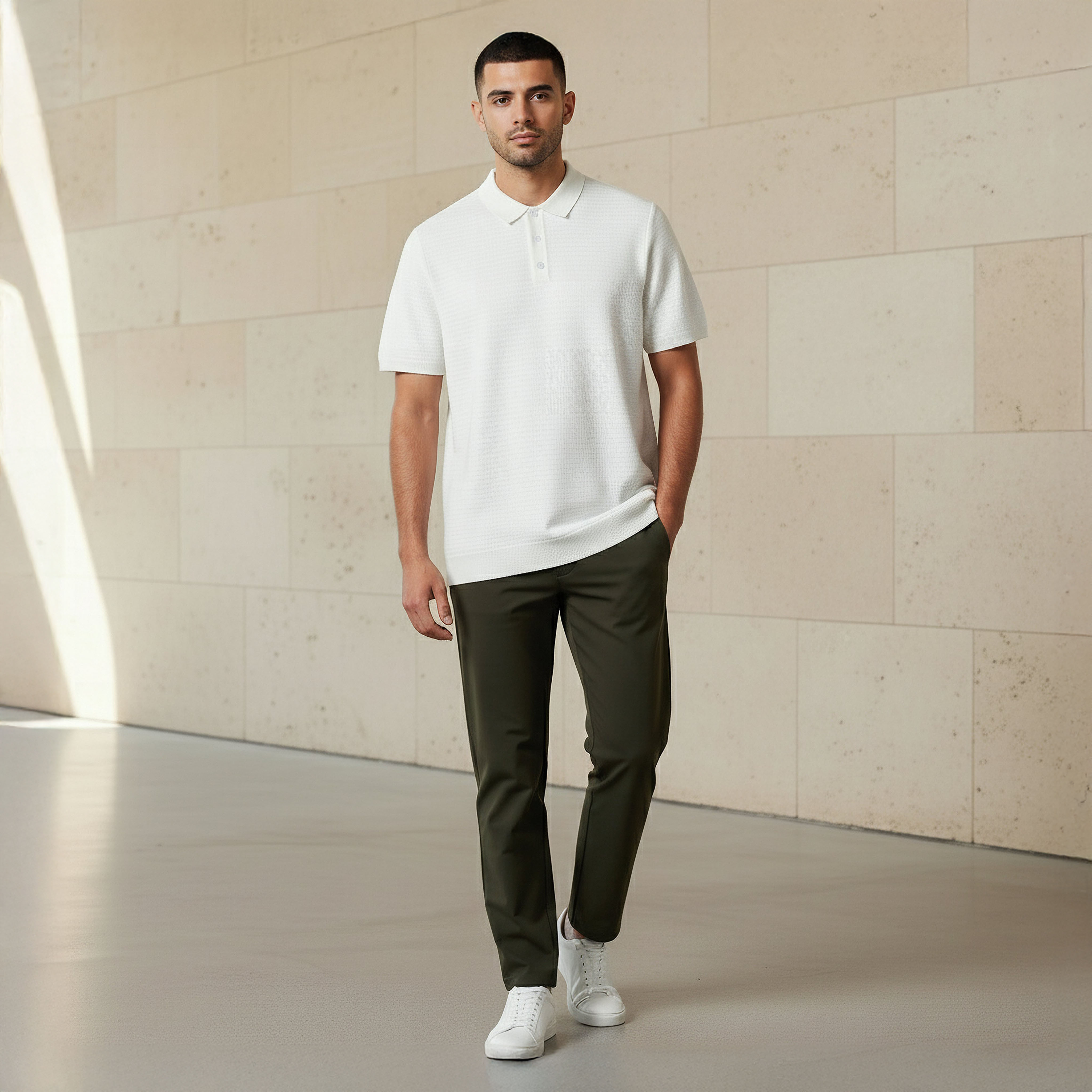 Men Short Sleeve Textured Polo T-shirt-men-clothing-tshirtsandpolos-polos-image-5