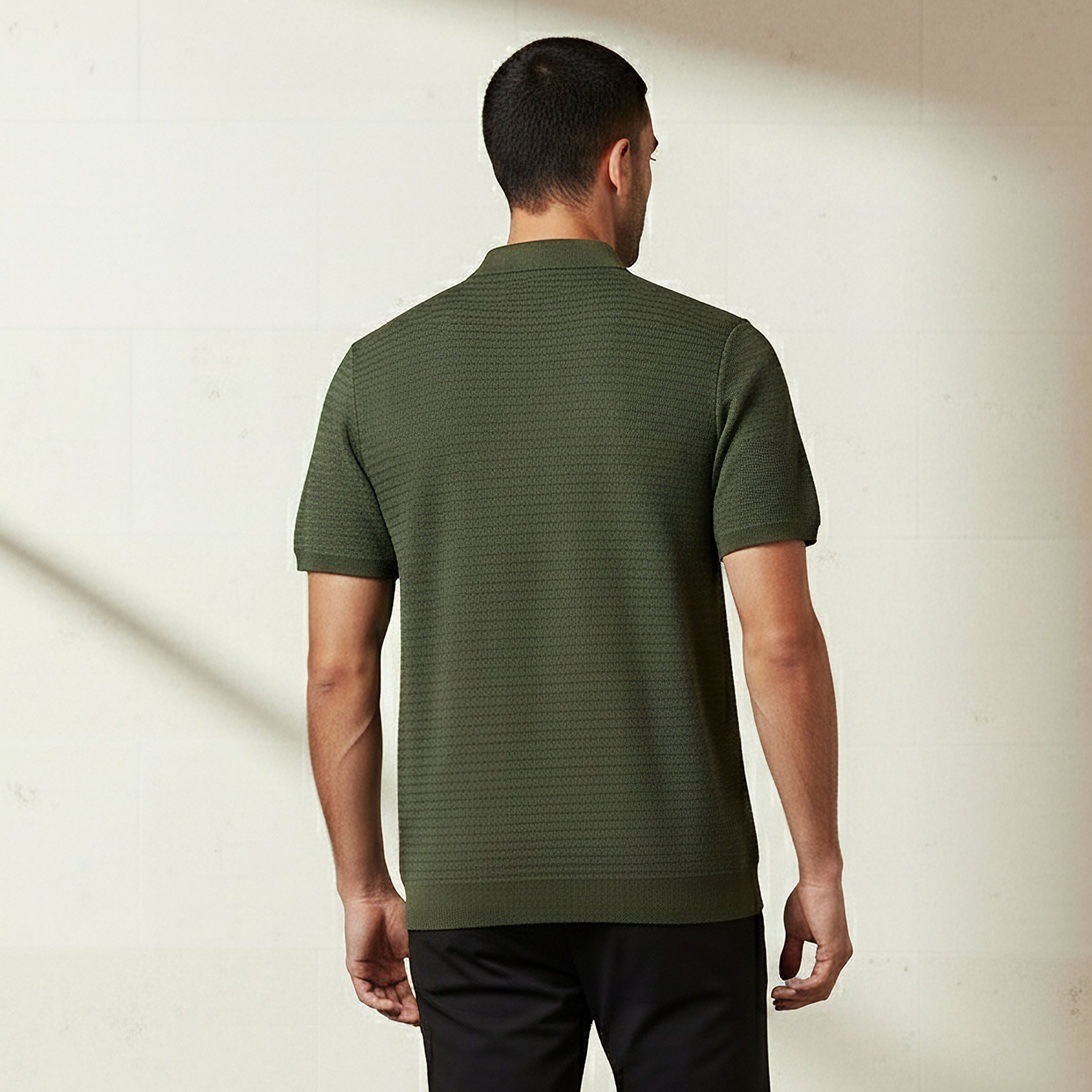 Men Short Sleeve Textured Polo T-shirt-men-clothing-tshirtsandpolos-polos-image-3