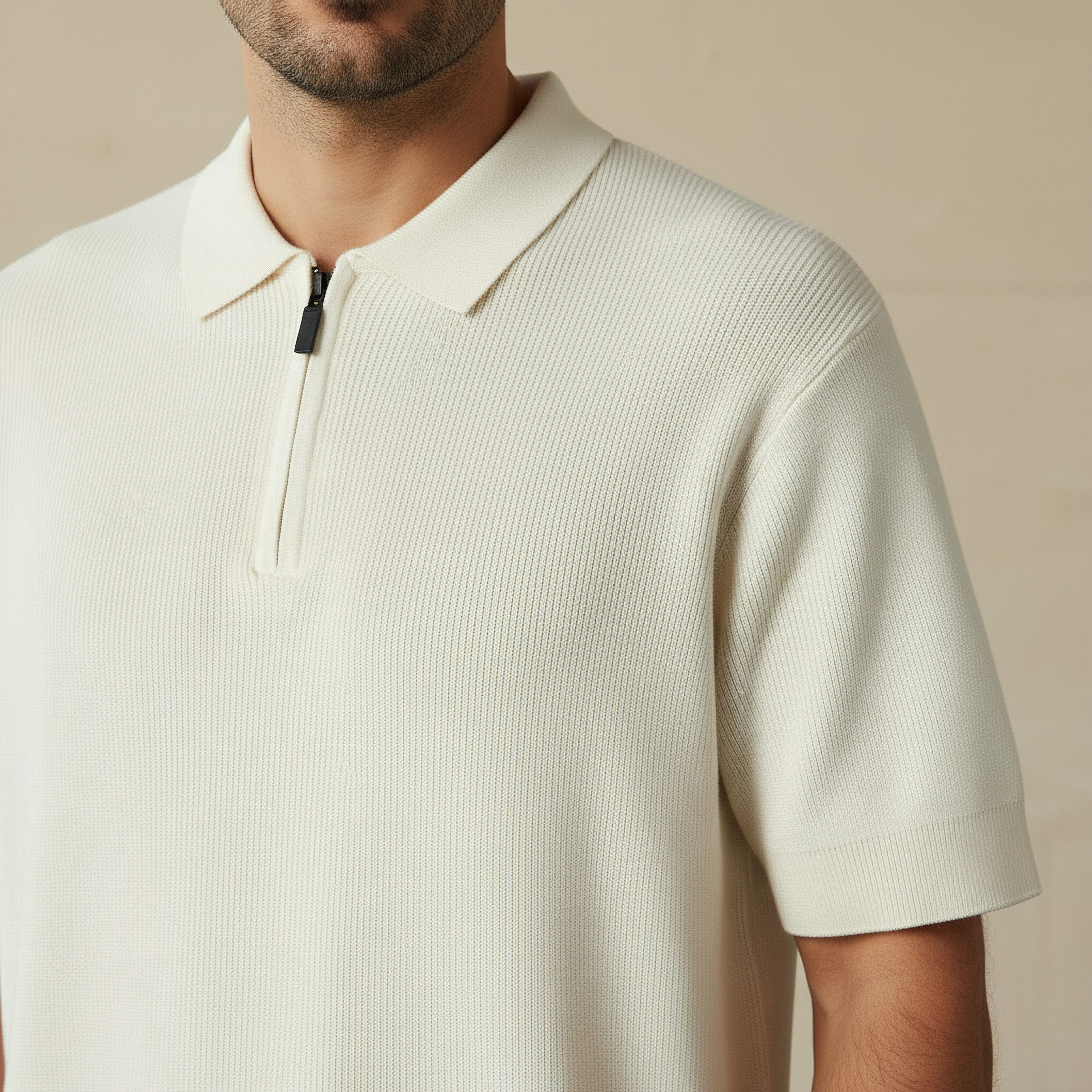 Men Short Sleeve Textured Polo T-shirt-men-clothing-tshirtsandpolos-polos-image-4