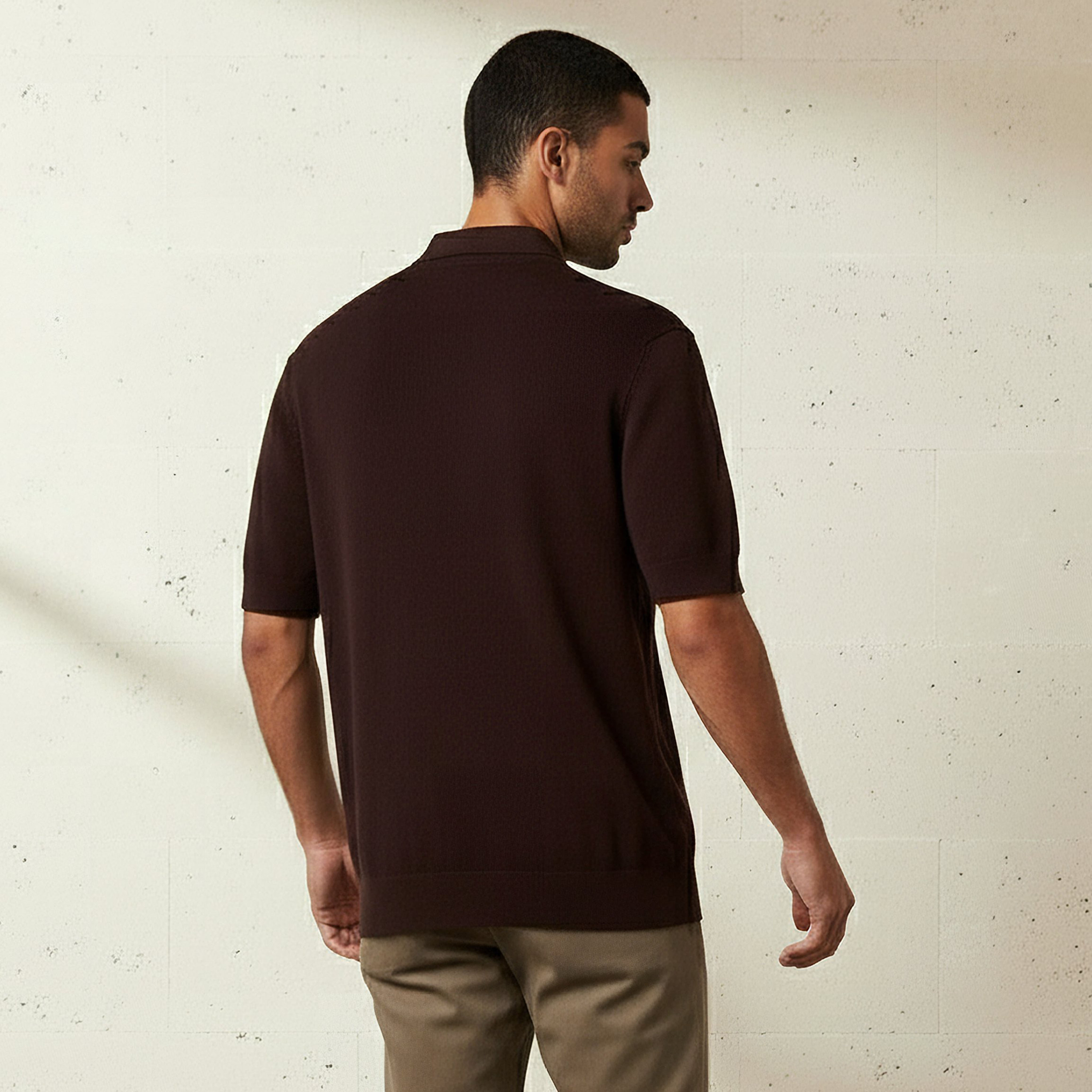 Men Short Sleeve Textured Polo T-shirt-men-clothing-tshirtsandpolos-polos-image-3