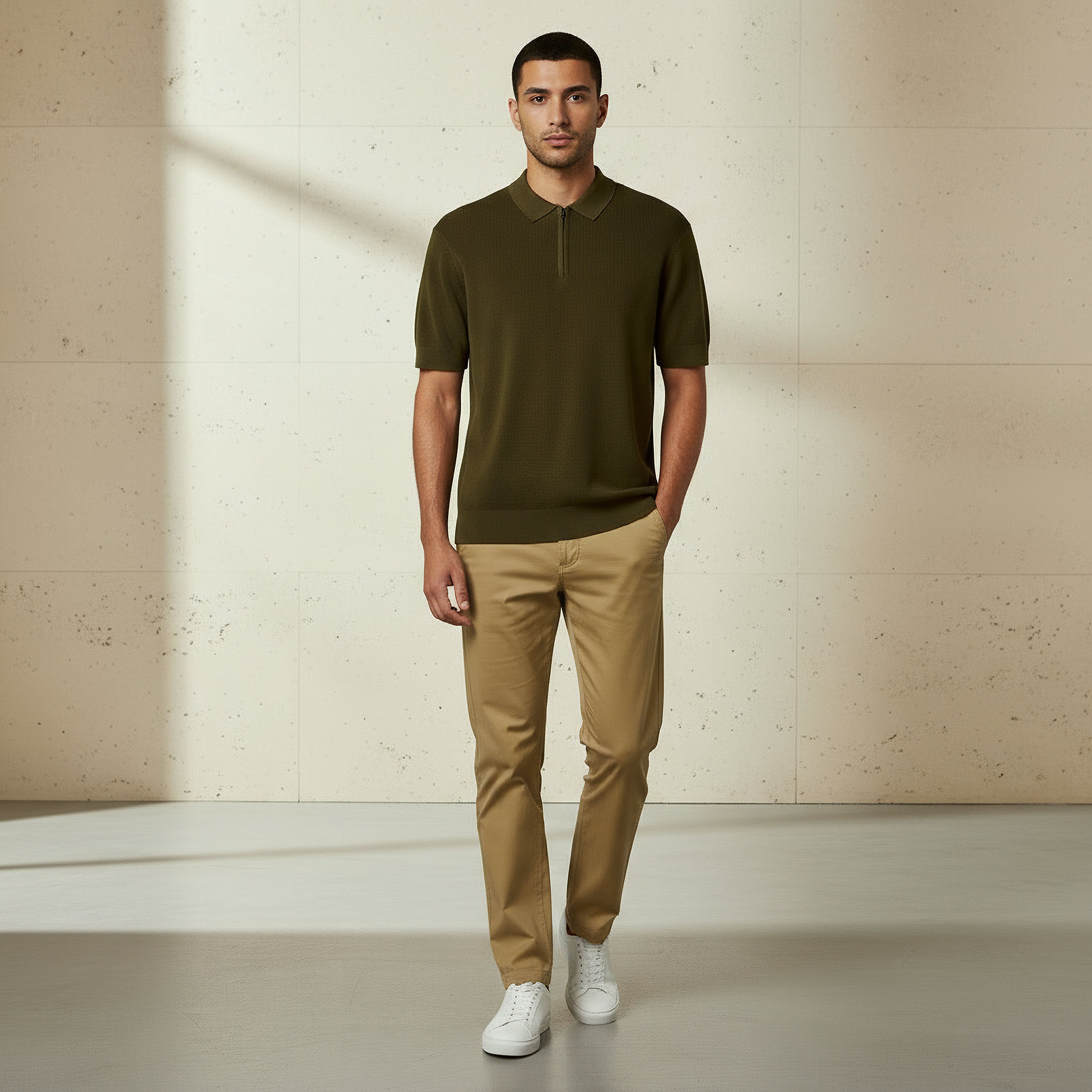 Men Short Sleeve Textured Polo T-shirt-men-clothing-tshirtsandpolos-polos-image-5