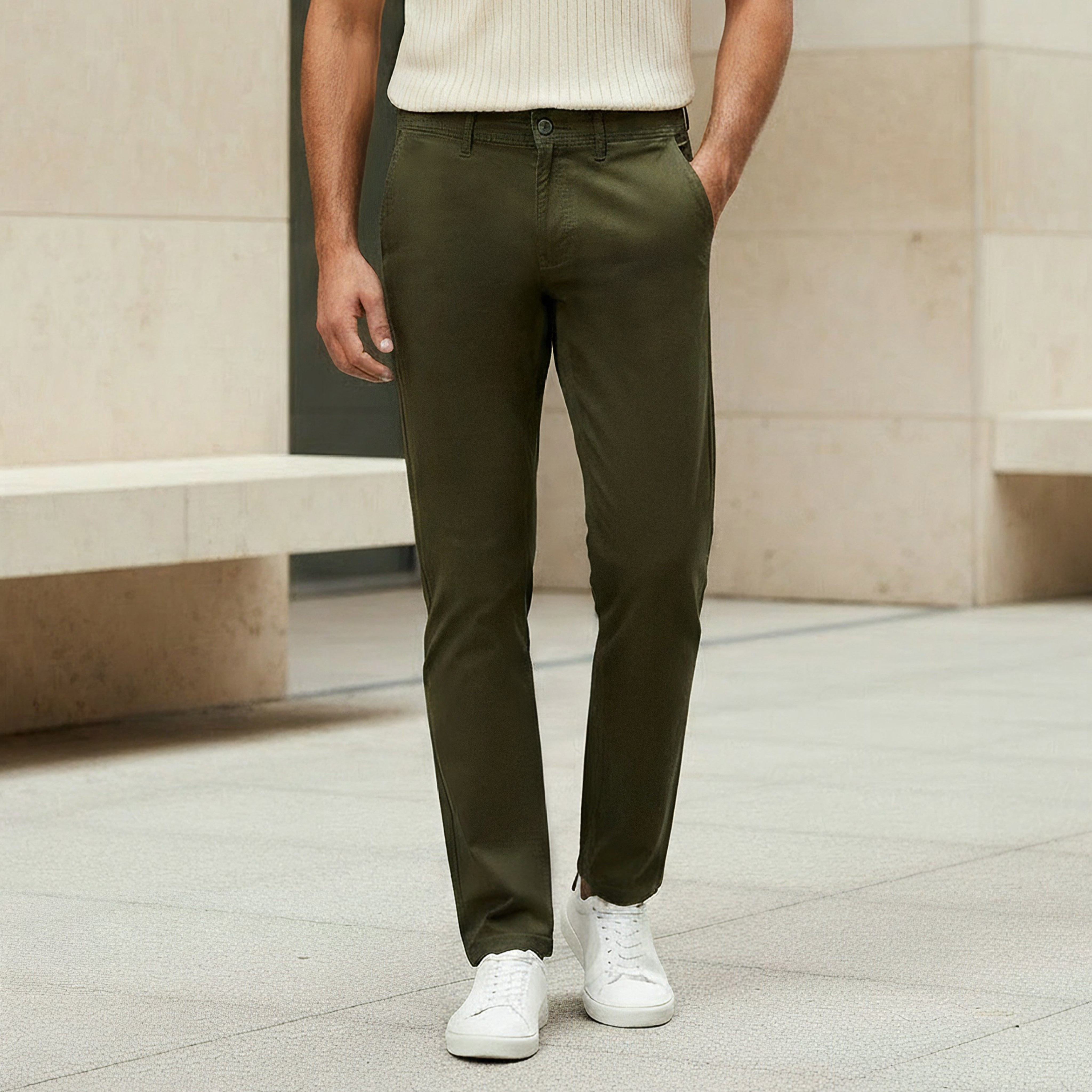 بنطلون تشينو بقصة سليم وجيوب للرجال-men-clothing-bottoms-trousersandchinos-chinos-image-4