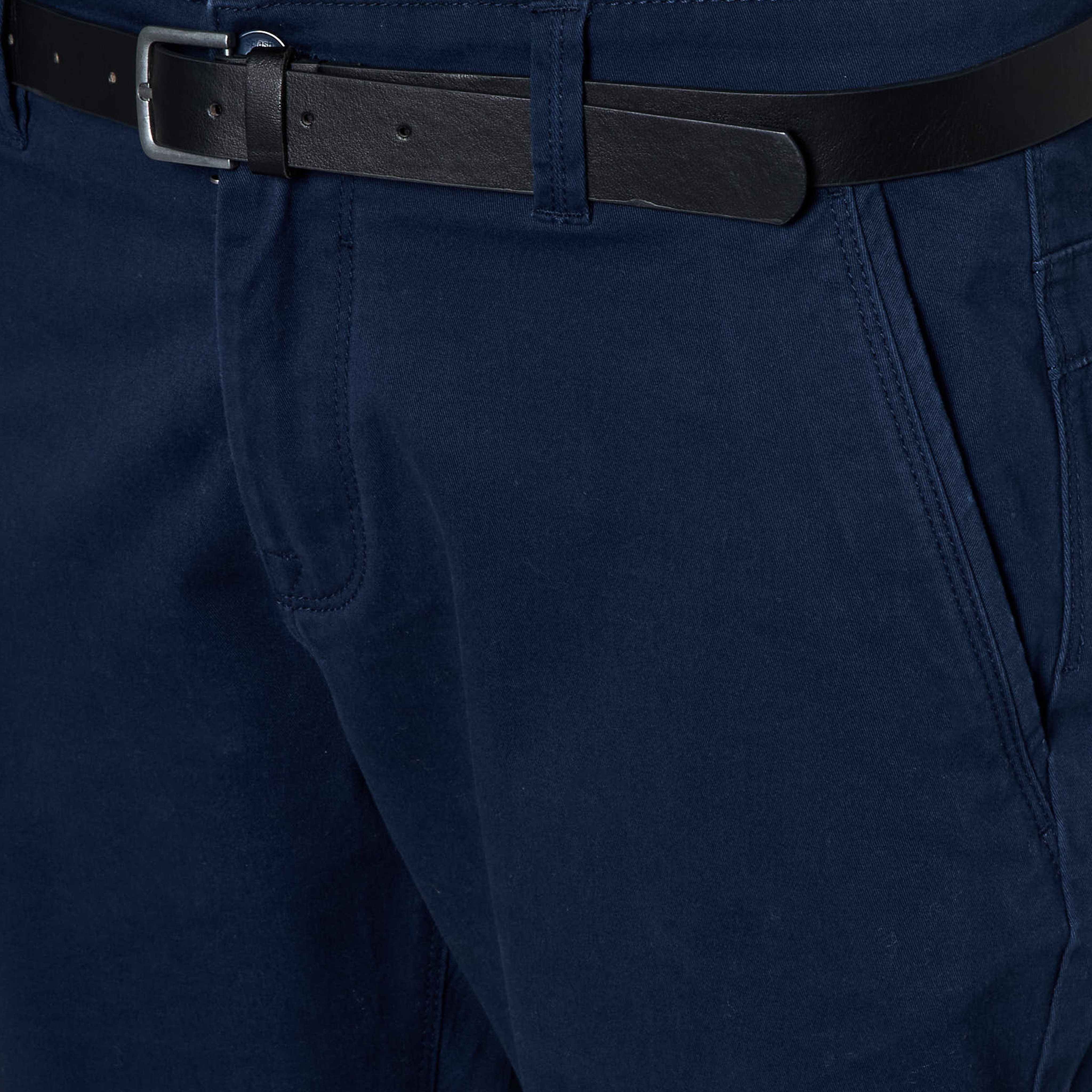 بنطلون تشينو رجالي بقصة ضيقة وحزام-men-clothing-bottoms-trousersandchinos-chinos-image-1