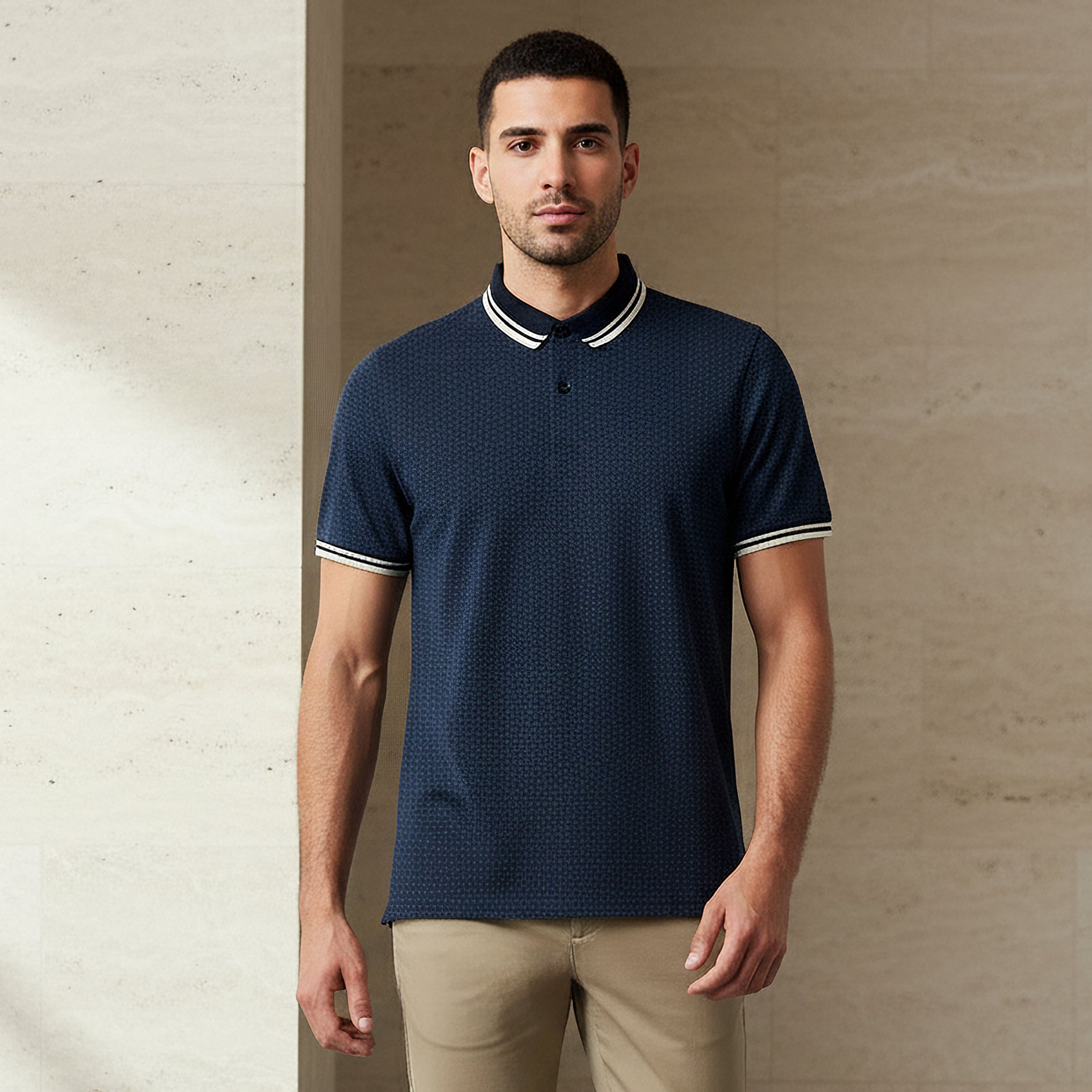 Men Short Sleeves Printed Polo T-shirt-men-clothing-tshirtsandpolos-polos-image-1