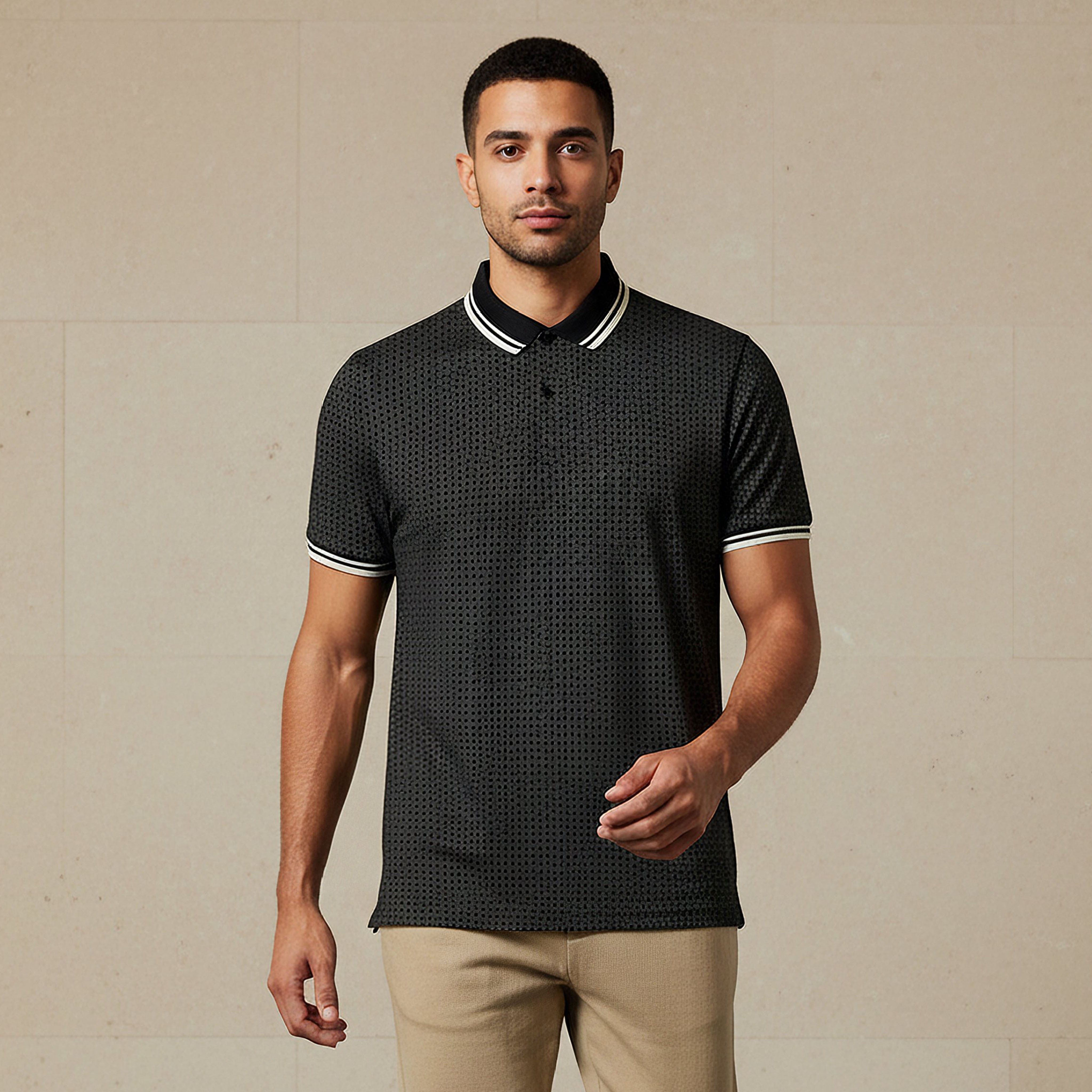 Men Short Sleeves Printed Polo T-shirt-men-clothing-tshirtsandpolos-polos-image-1