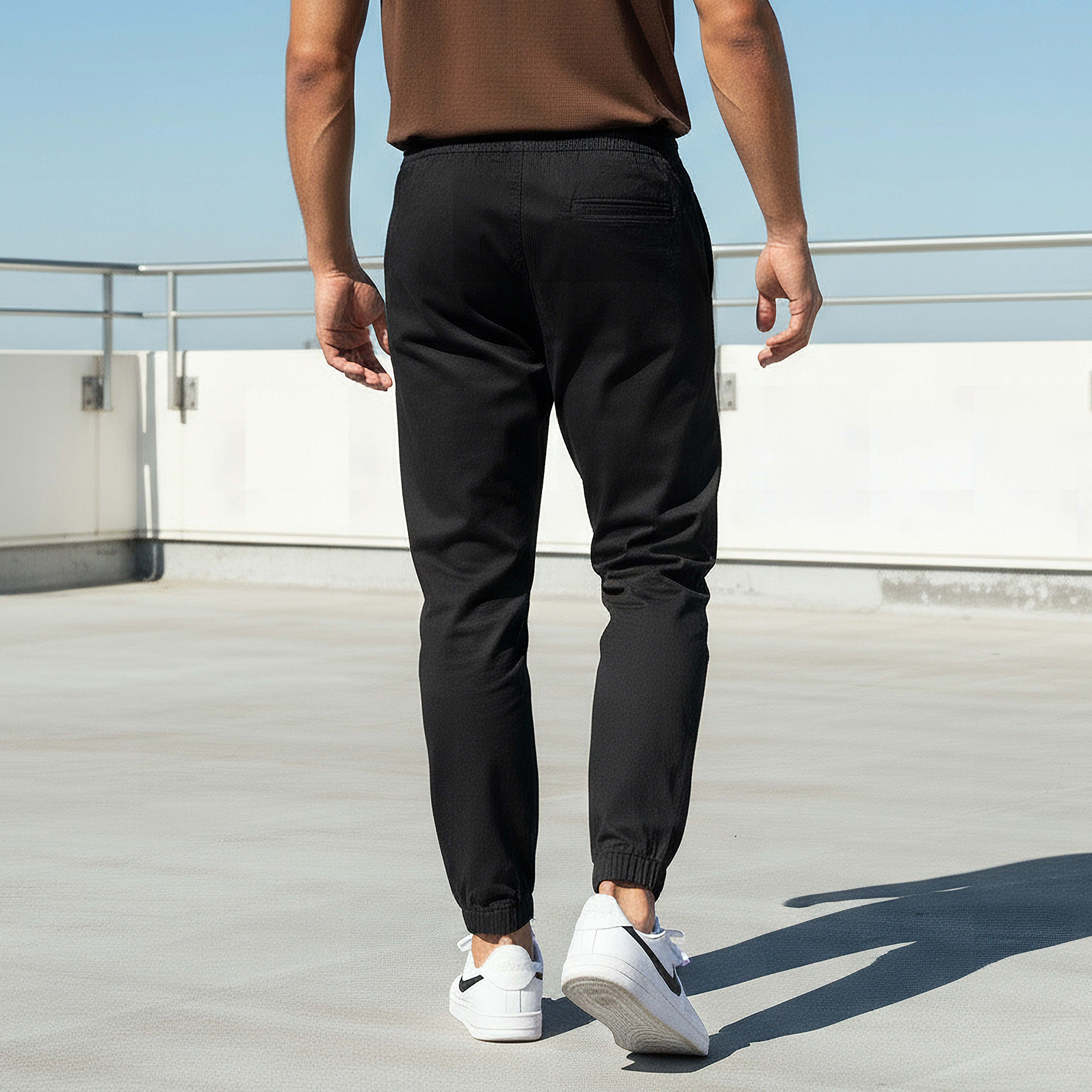 Men Slim Fit Joggers with Pockets-men-clothing-bottoms-joggers-image-3