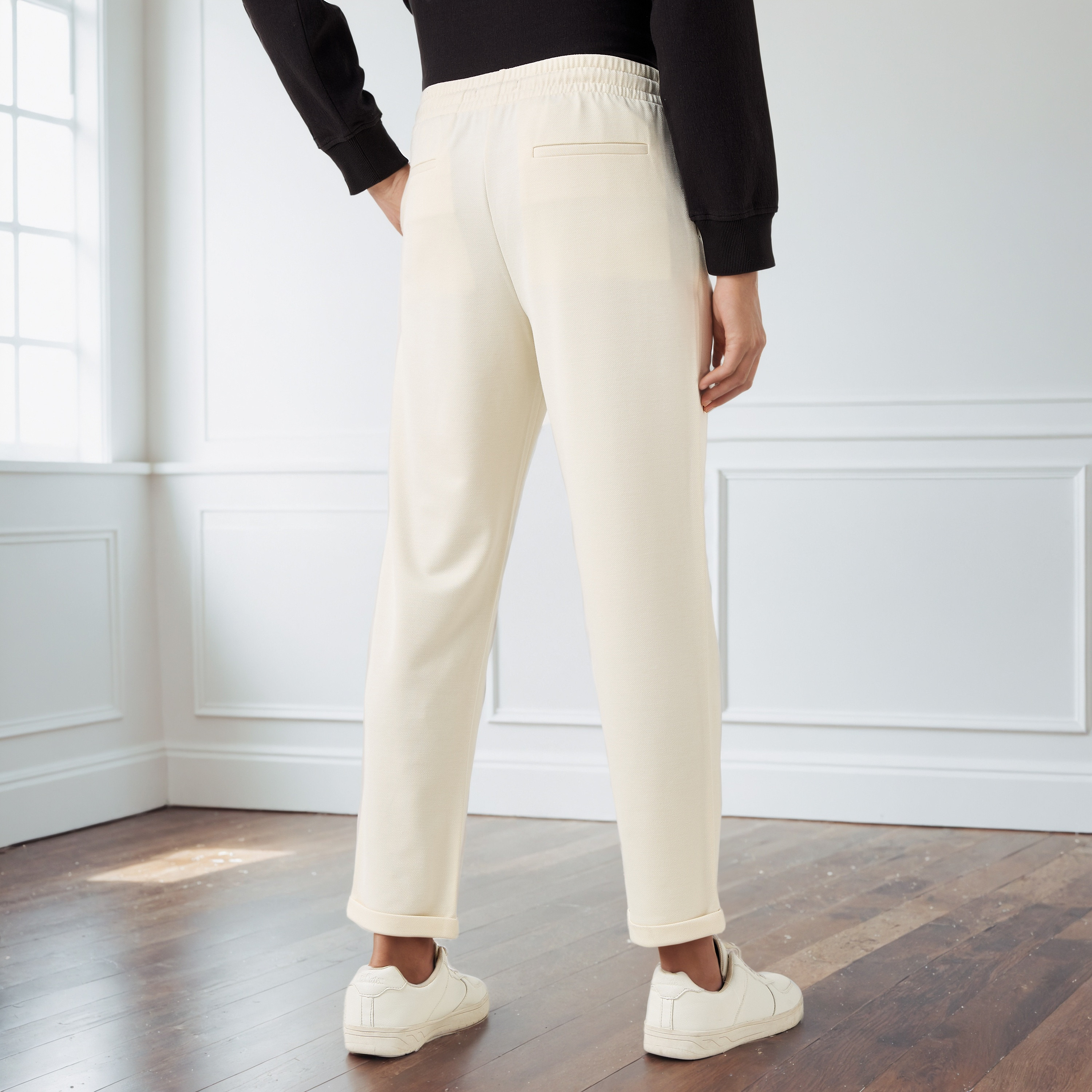 Men Slim Fit Pique Pants-men-clothing-bottoms-trousersandchinos-trousers-image-3