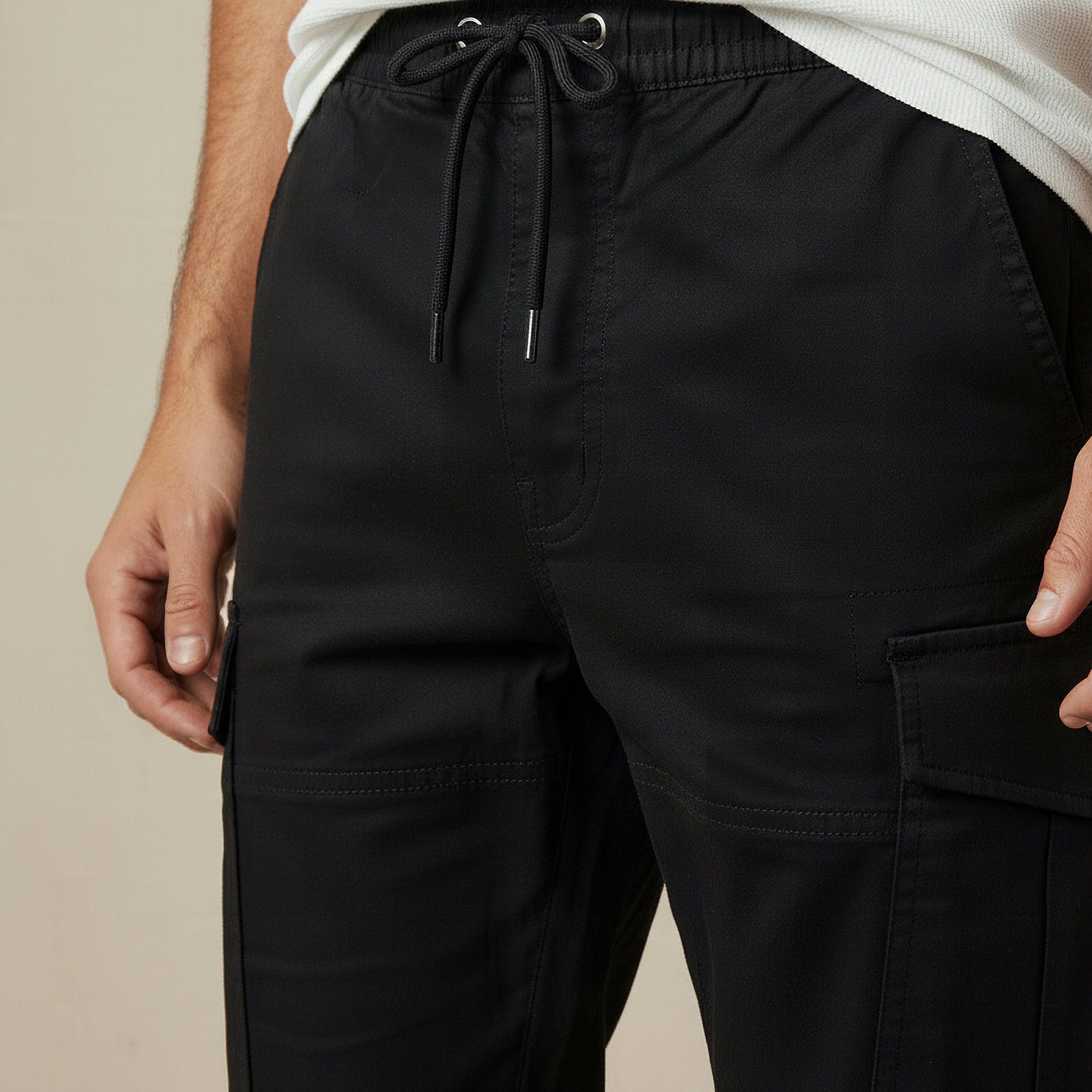 Men Slim Fit Cargo Pants-men-clothing-bottoms-joggers-image-4