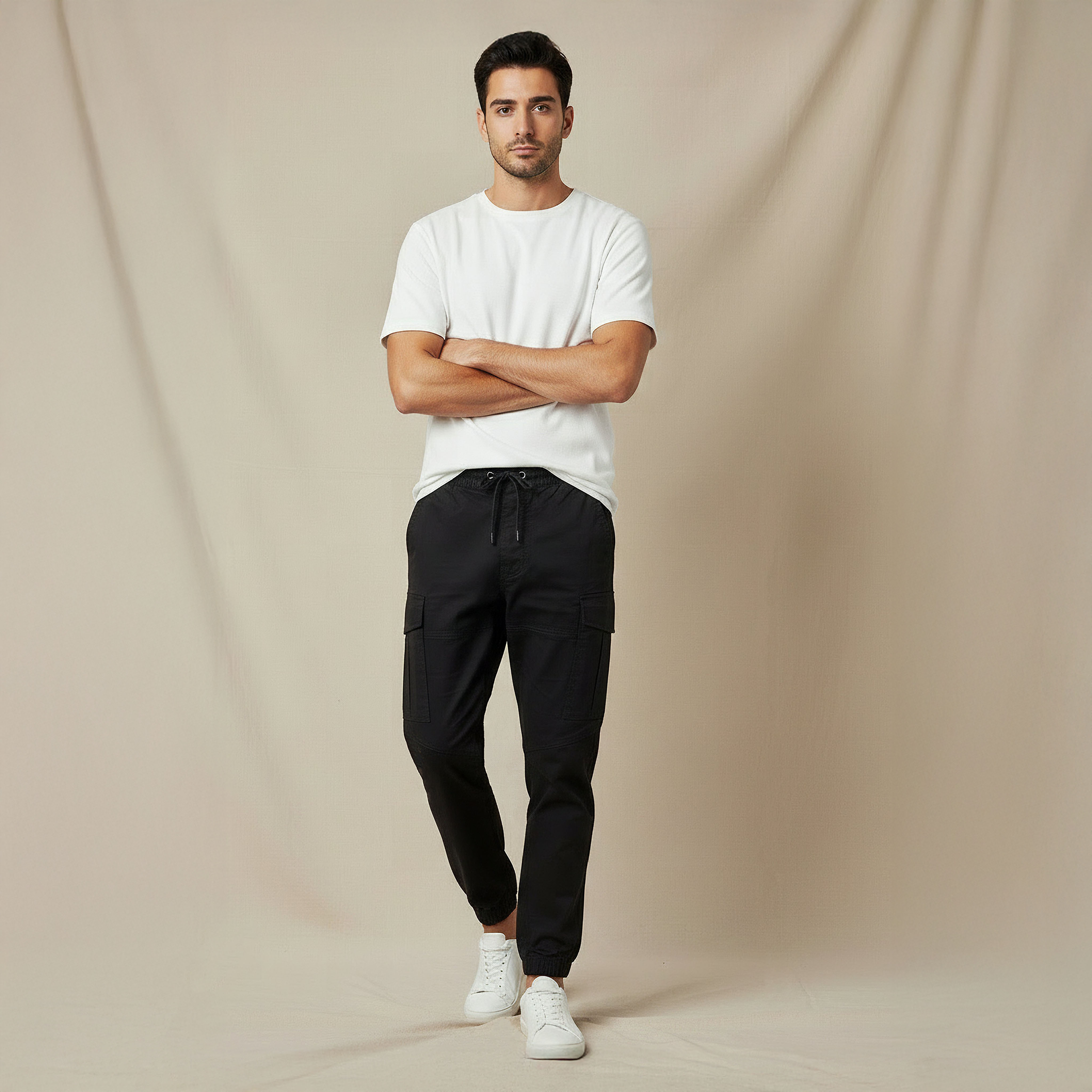 Men Slim Fit Cargo Pants-men-clothing-bottoms-joggers-image-5