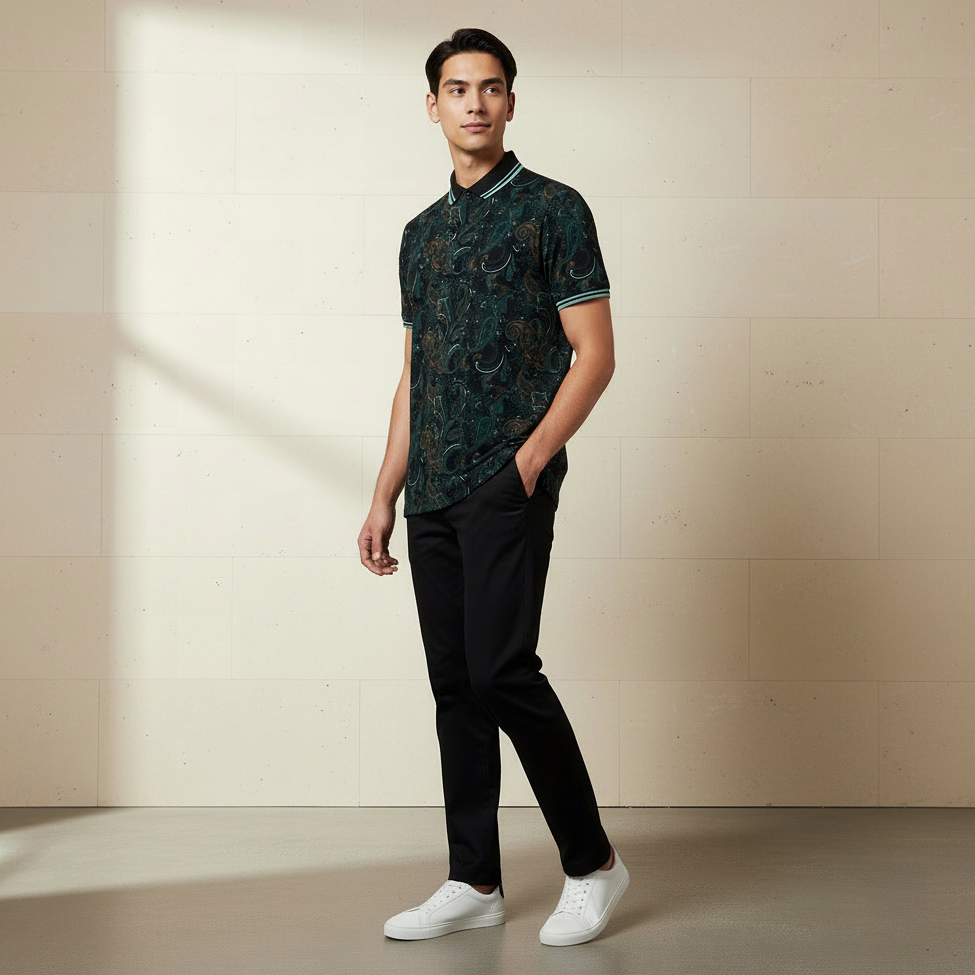 Men Short Sleeve Printed Polo T-shirt-men-clothing-tshirtsandpolos-polos-image-2