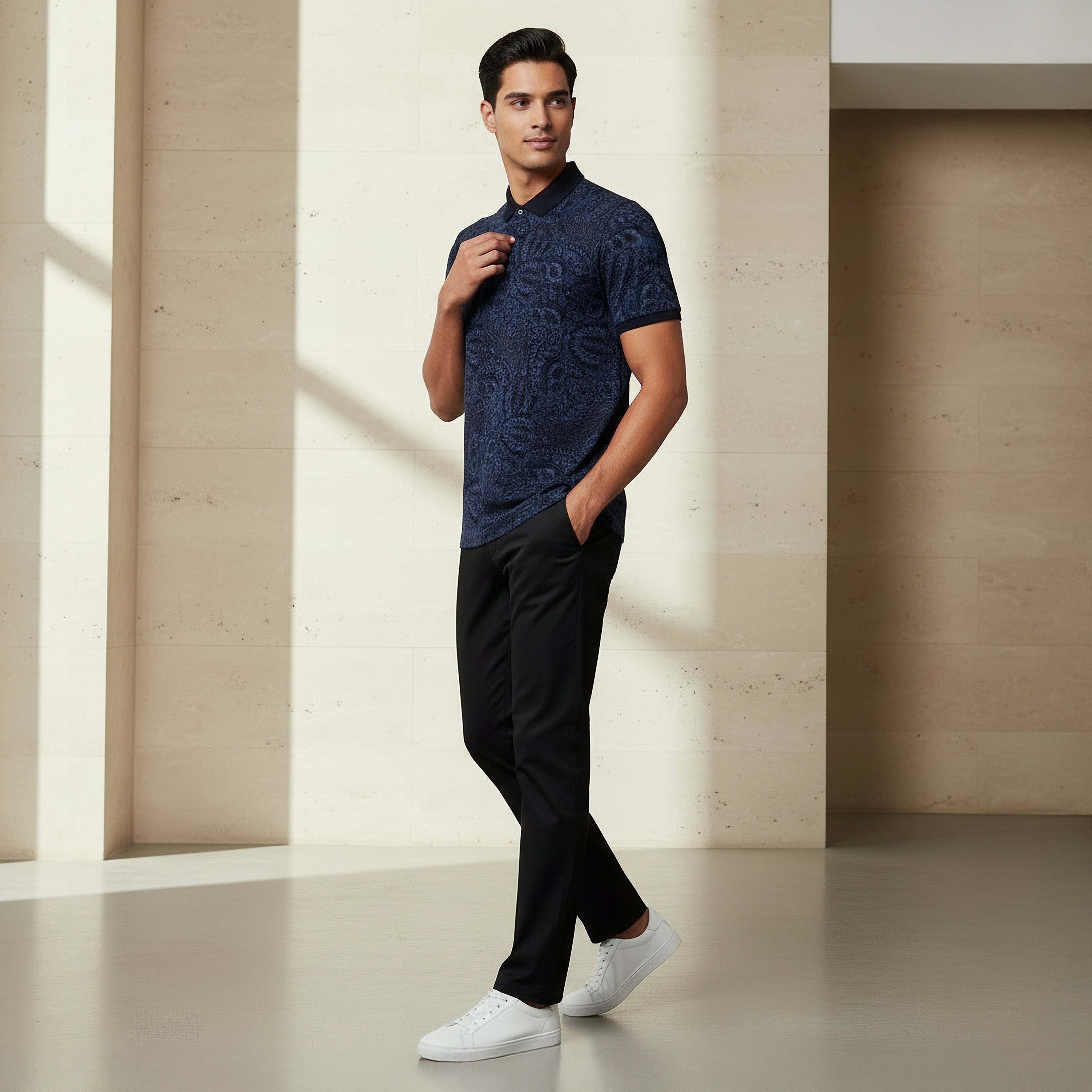 Men Short Sleeve Printed Polo T-shirt-men-clothing-tshirtsandpolos-polos-image-2