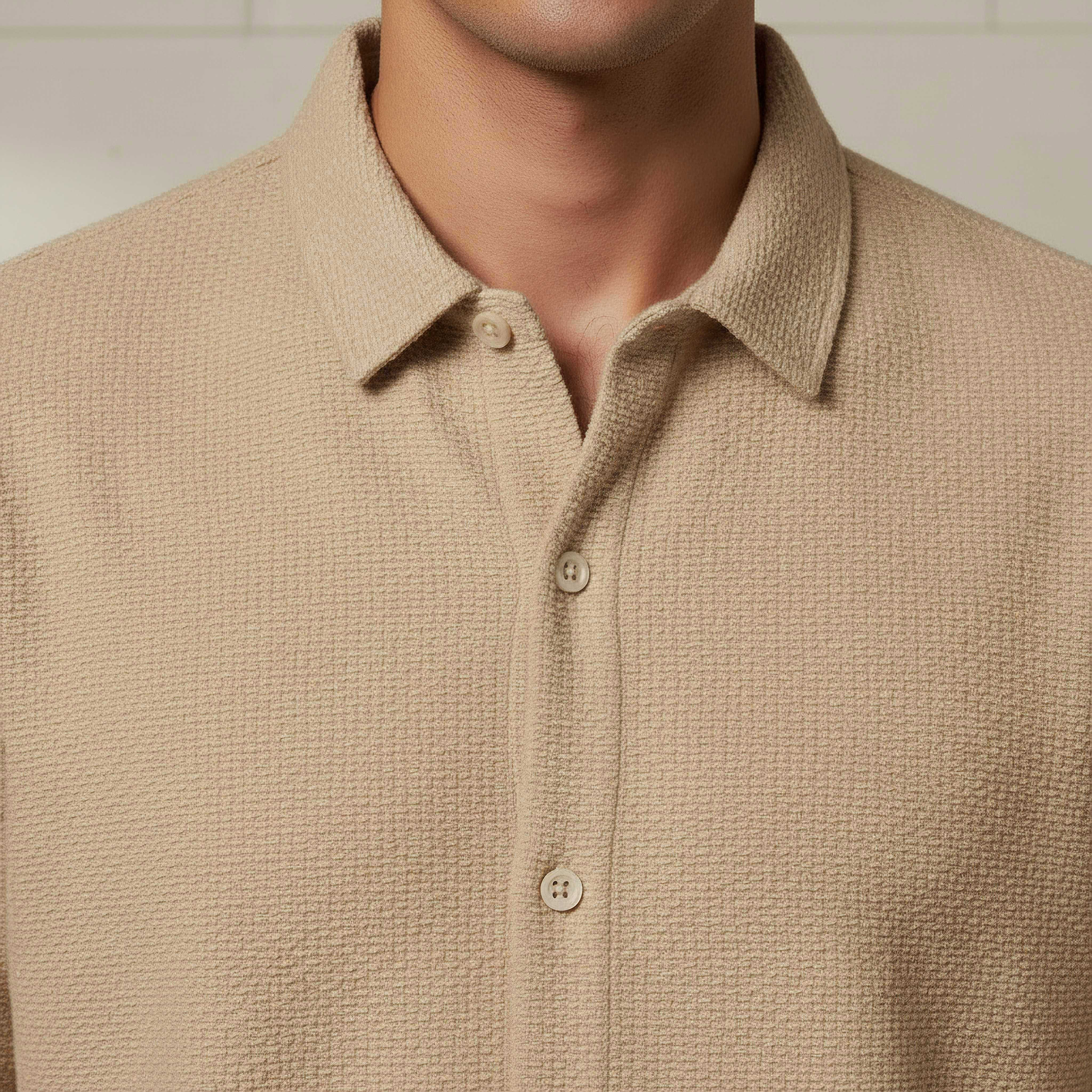 Men Regular Fit Collared Textured Short Sleeves Shirt-PROMO_SP_AE_2FOR99_110625-image-4