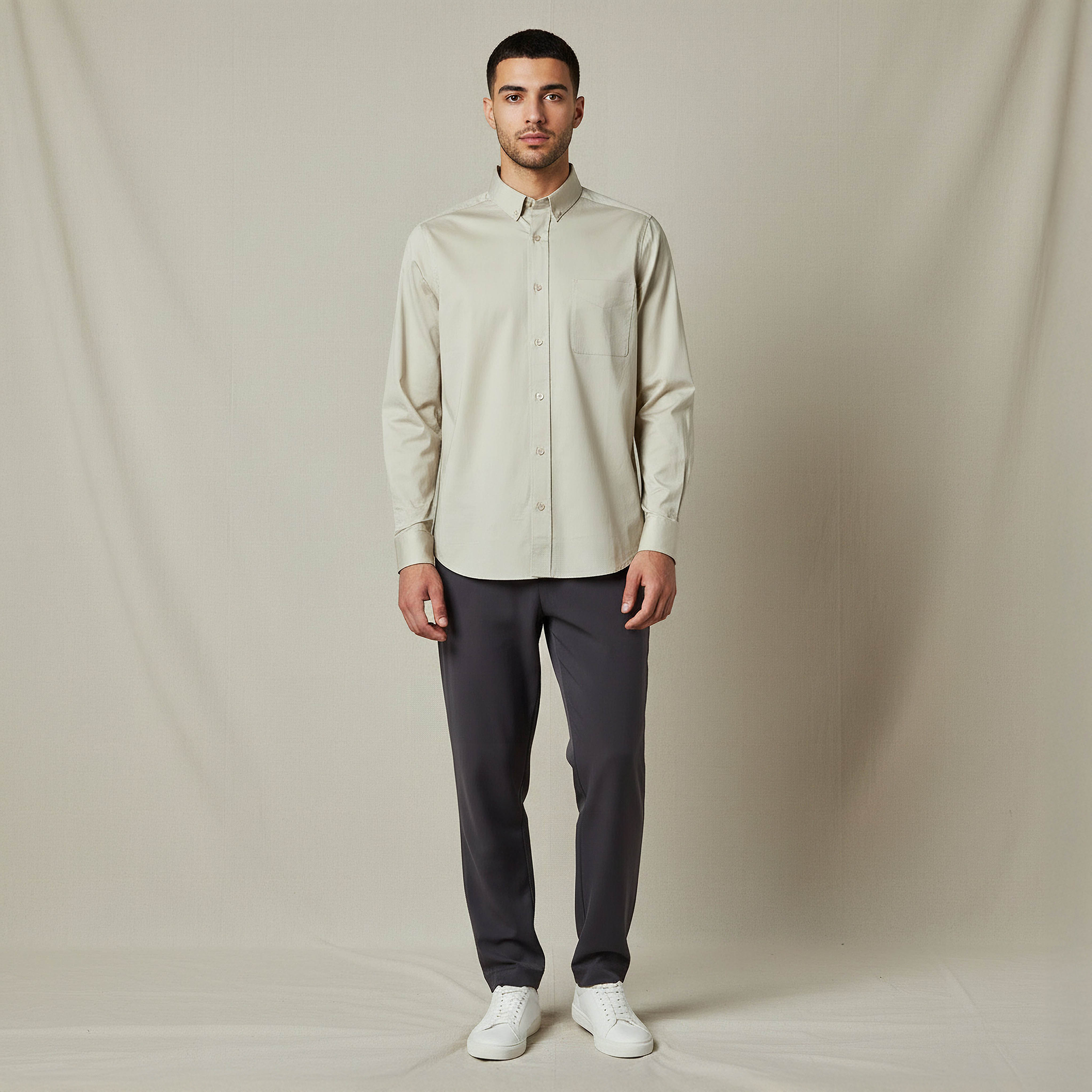 قميص بقصة سليم وياقة وأكمام طويلة للرجال-men-clothing-shirts-image-5