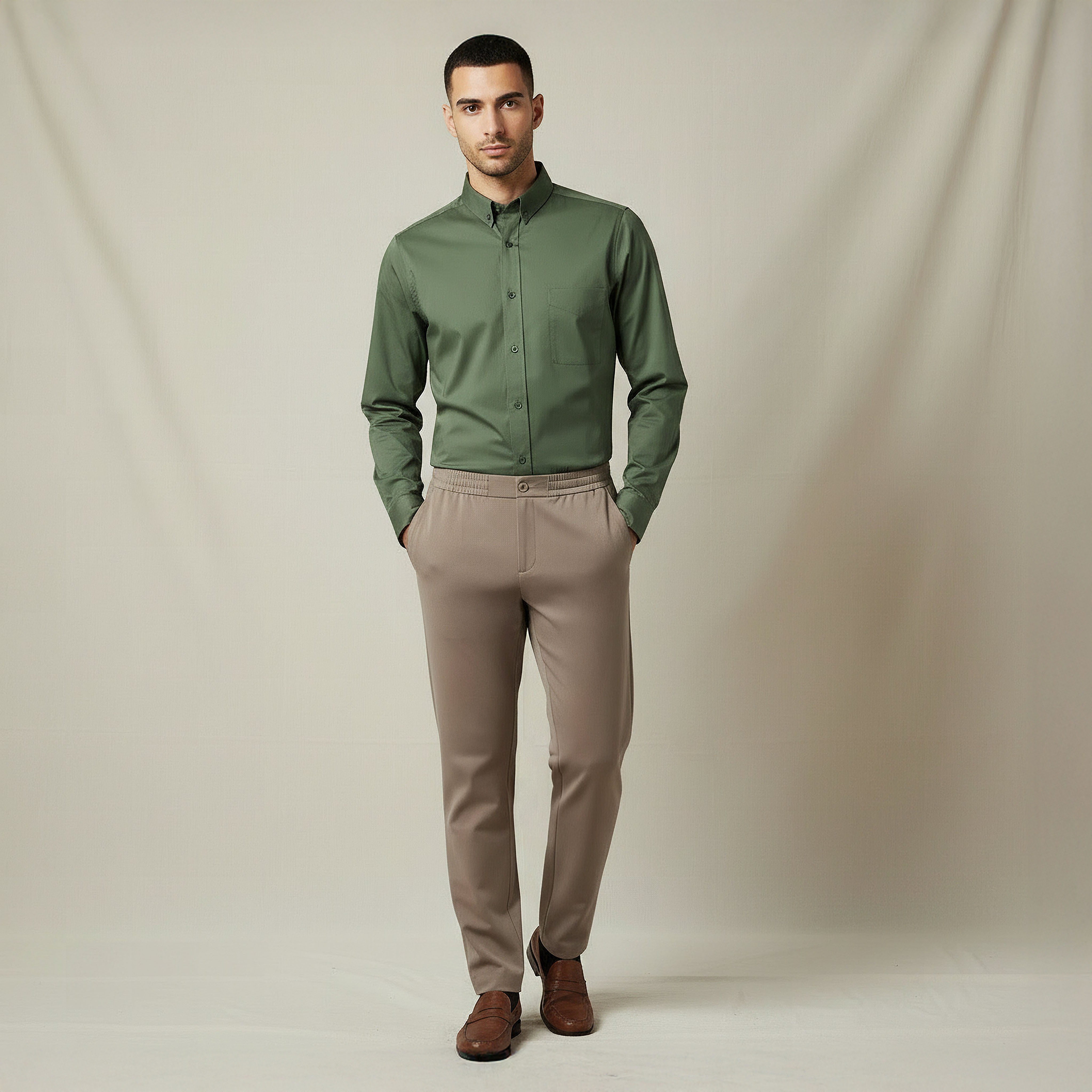 Men Slim Fit Button-Down Collar Long Sleeve Shirt-men-clothing-shirts-image-5
