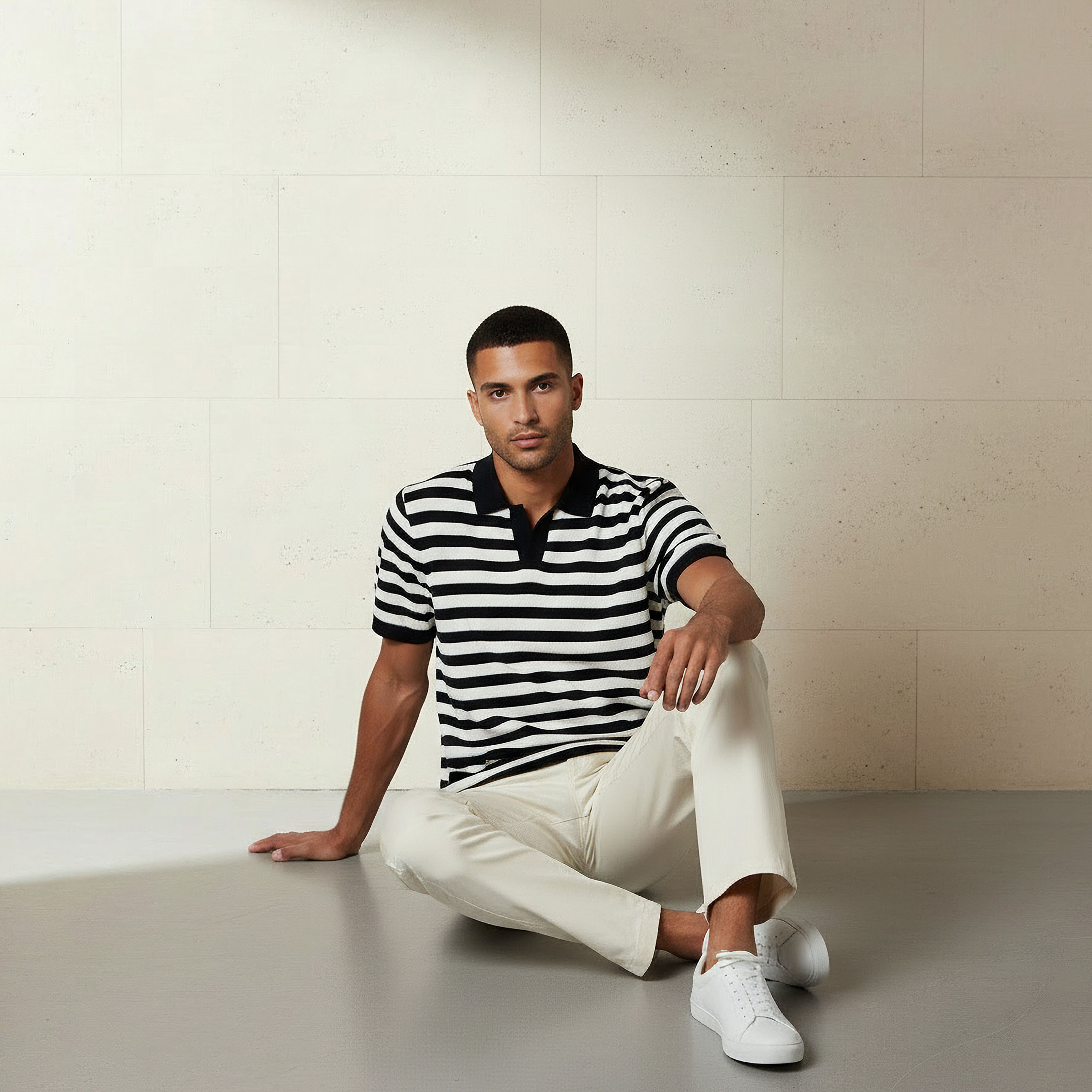 Men Short Sleeves Striped Johnny Collar Polo T-shirt-men-clothing-tshirtsandpolos-polos-image-5