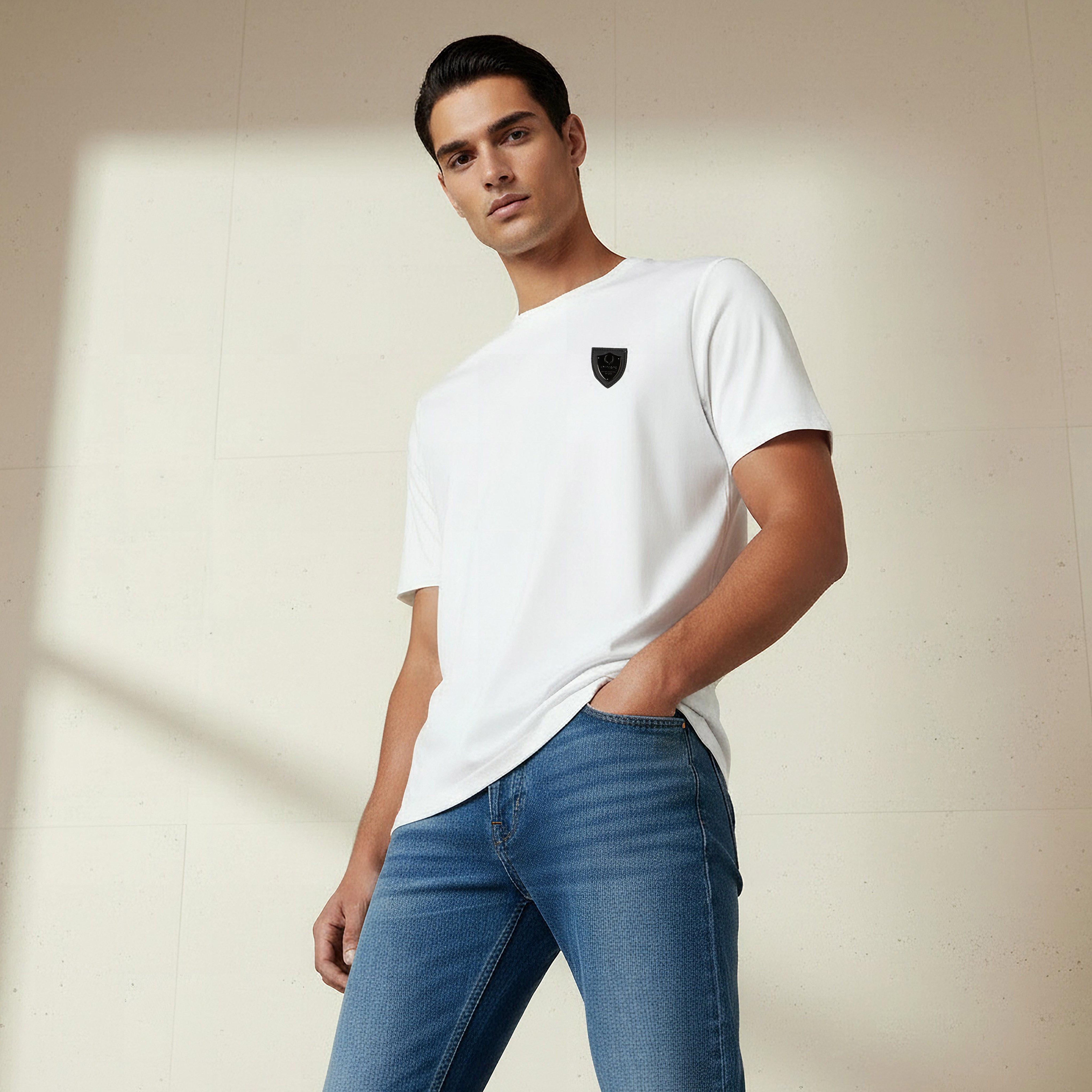 Emperor Men Regular Fit Crew Neck Short Sleeve Badge Accent T-shirt-men-clothing-tshirtsandpolos-tshirts-image-6