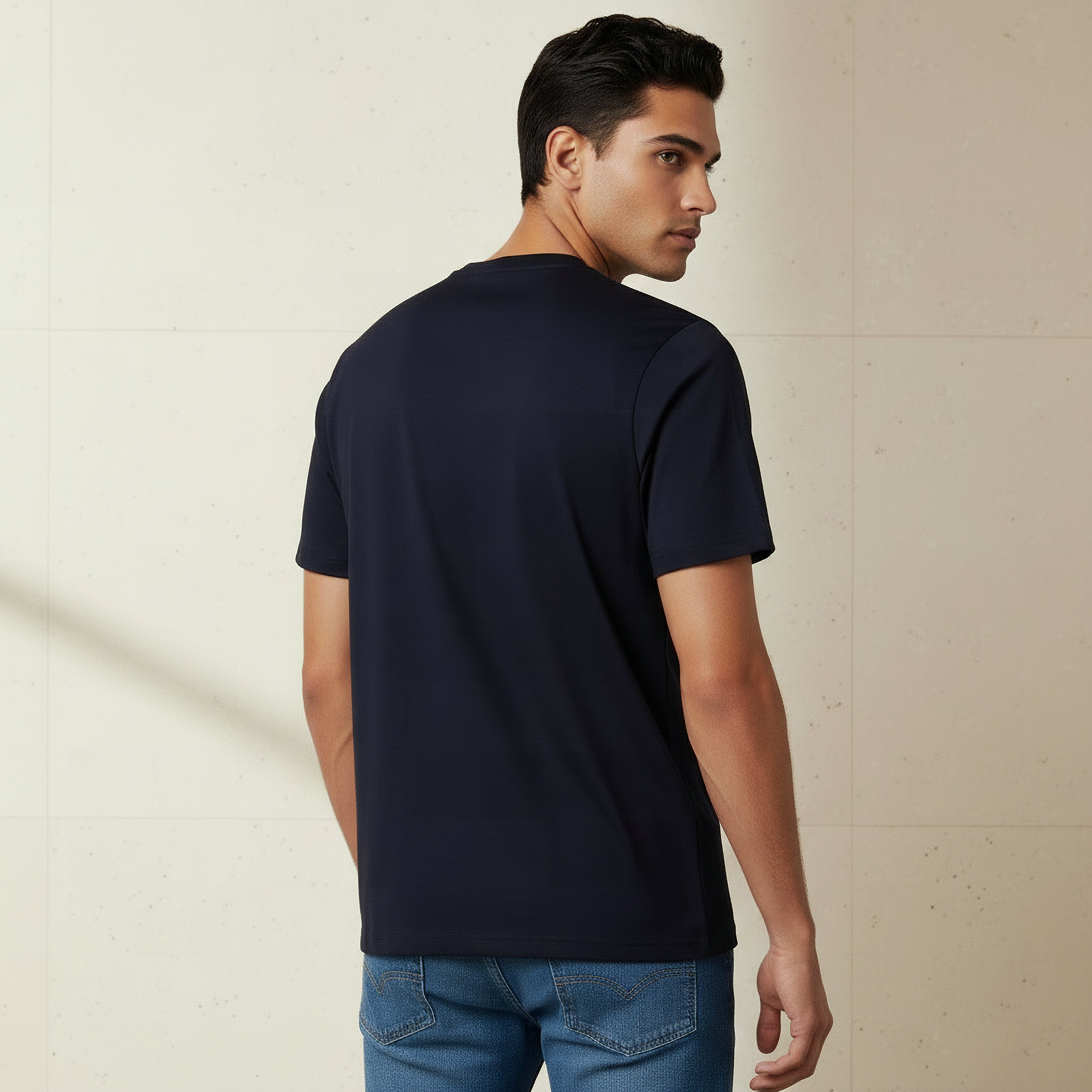 Emperor Men Regular Fit Crew Neck Short Sleeve Badge Accent T-shirt-men-clothing-tshirtsandpolos-tshirts-image-3