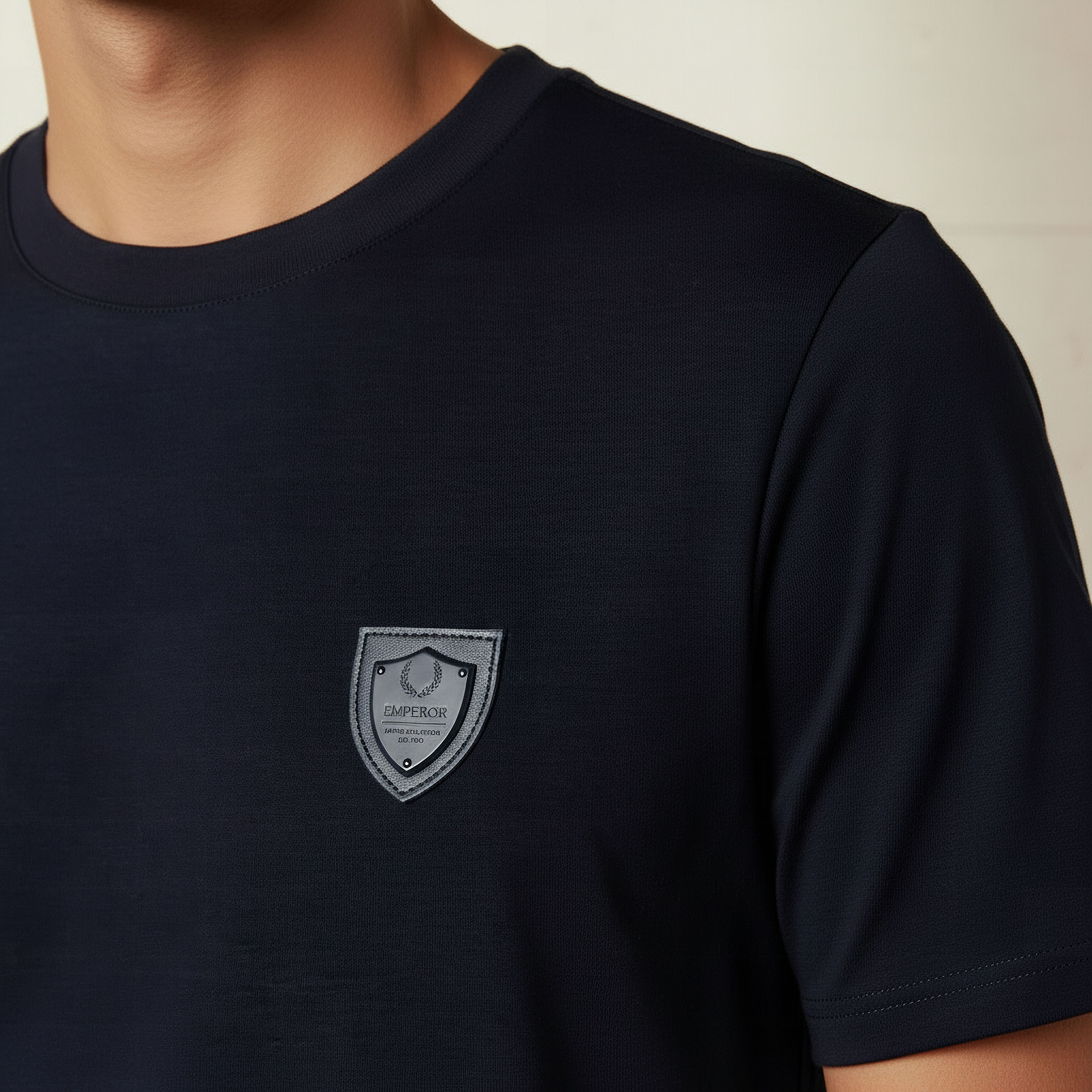 Emperor Men Regular Fit Crew Neck Short Sleeve Badge Accent T-shirt-men-clothing-tshirtsandpolos-tshirts-image-4