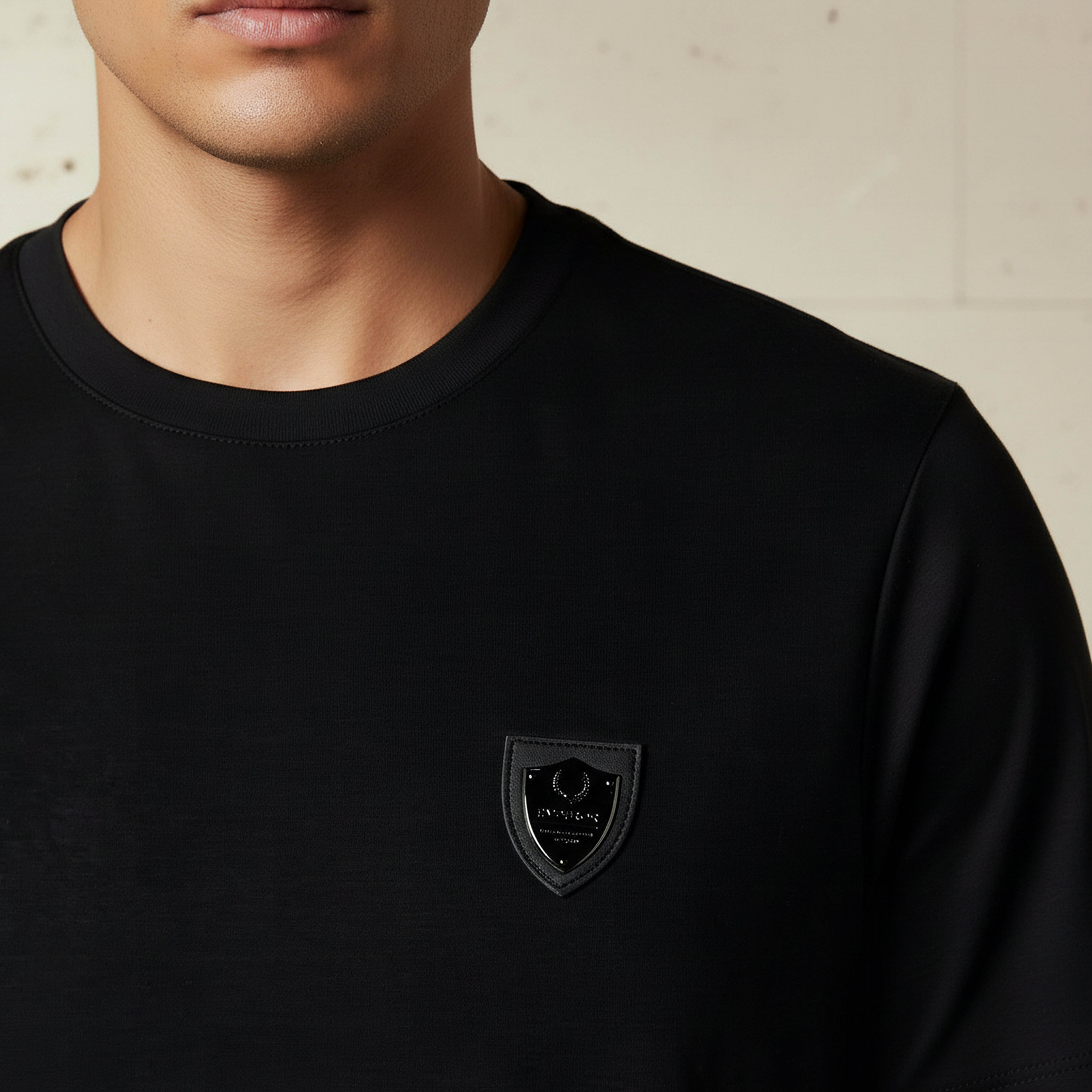 Emperor Men Regular Fit Crew Neck Short Sleeve Badge Accent T-shirt-men-clothing-tshirtsandpolos-tshirts-image-4