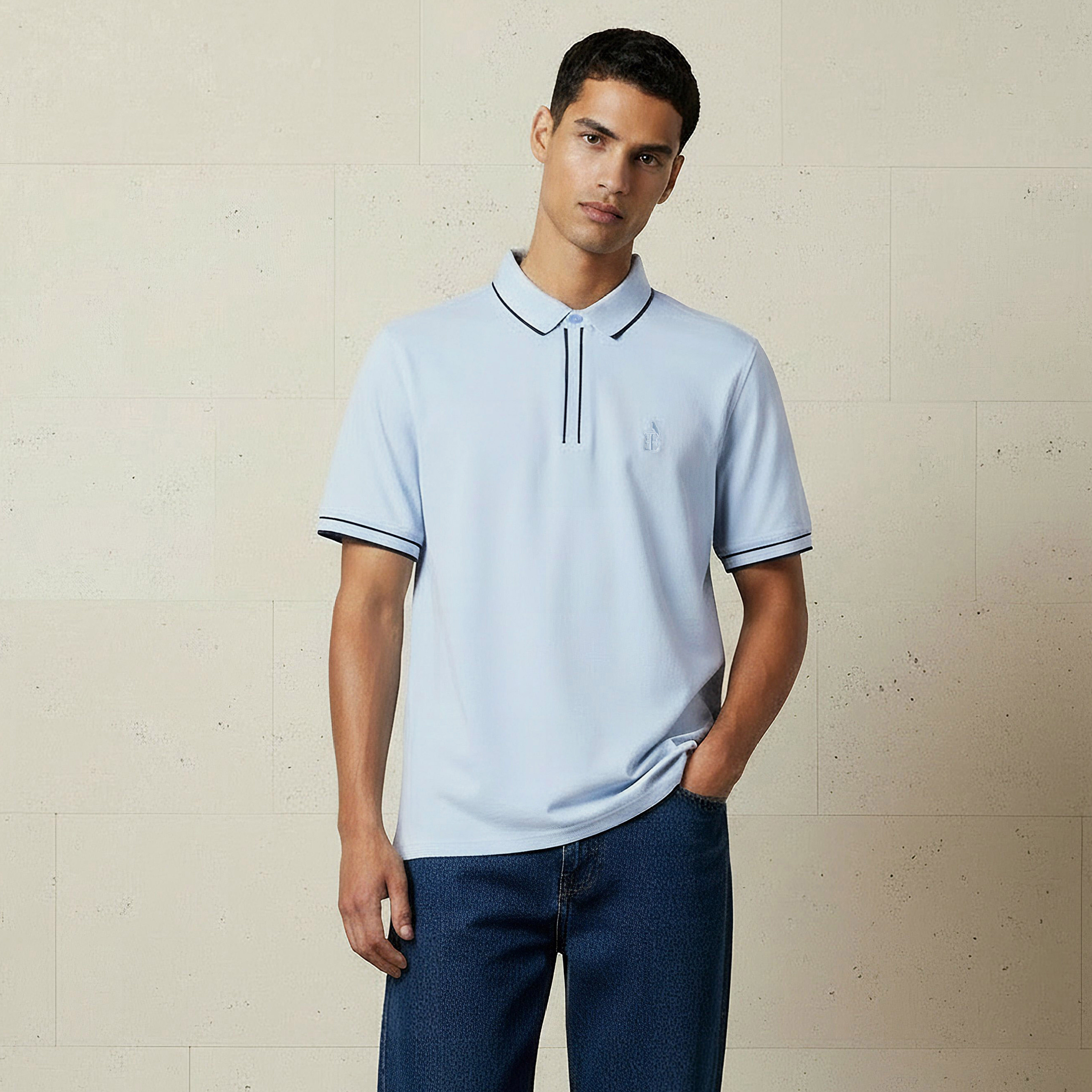 Emperor Men Short Sleeve Polo T-shirt-men-clothing-tshirtsandpolos-polos-image-1