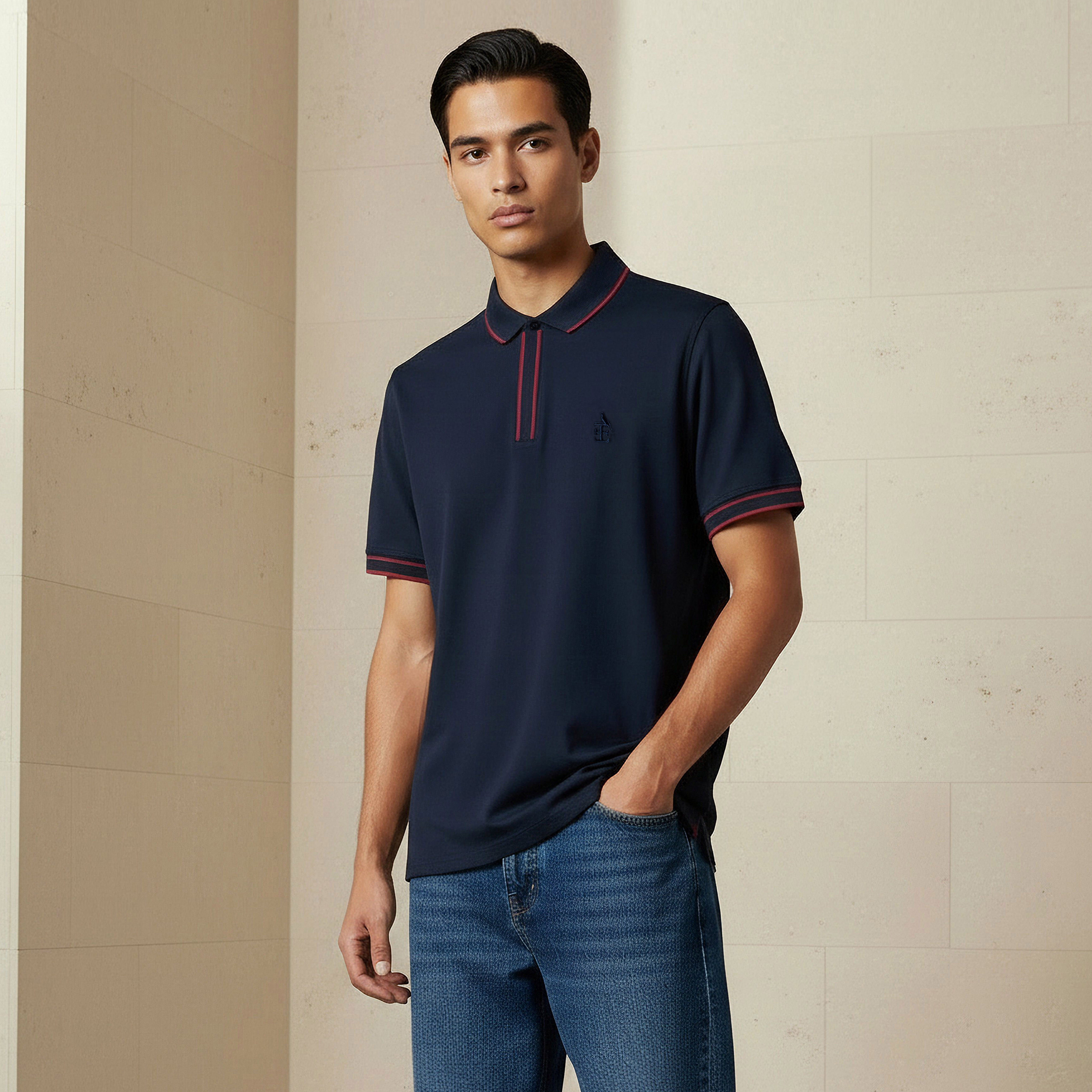 Emperor Men Short Sleeve Polo T-shirt-men-clothing-tshirtsandpolos-polos-image-1