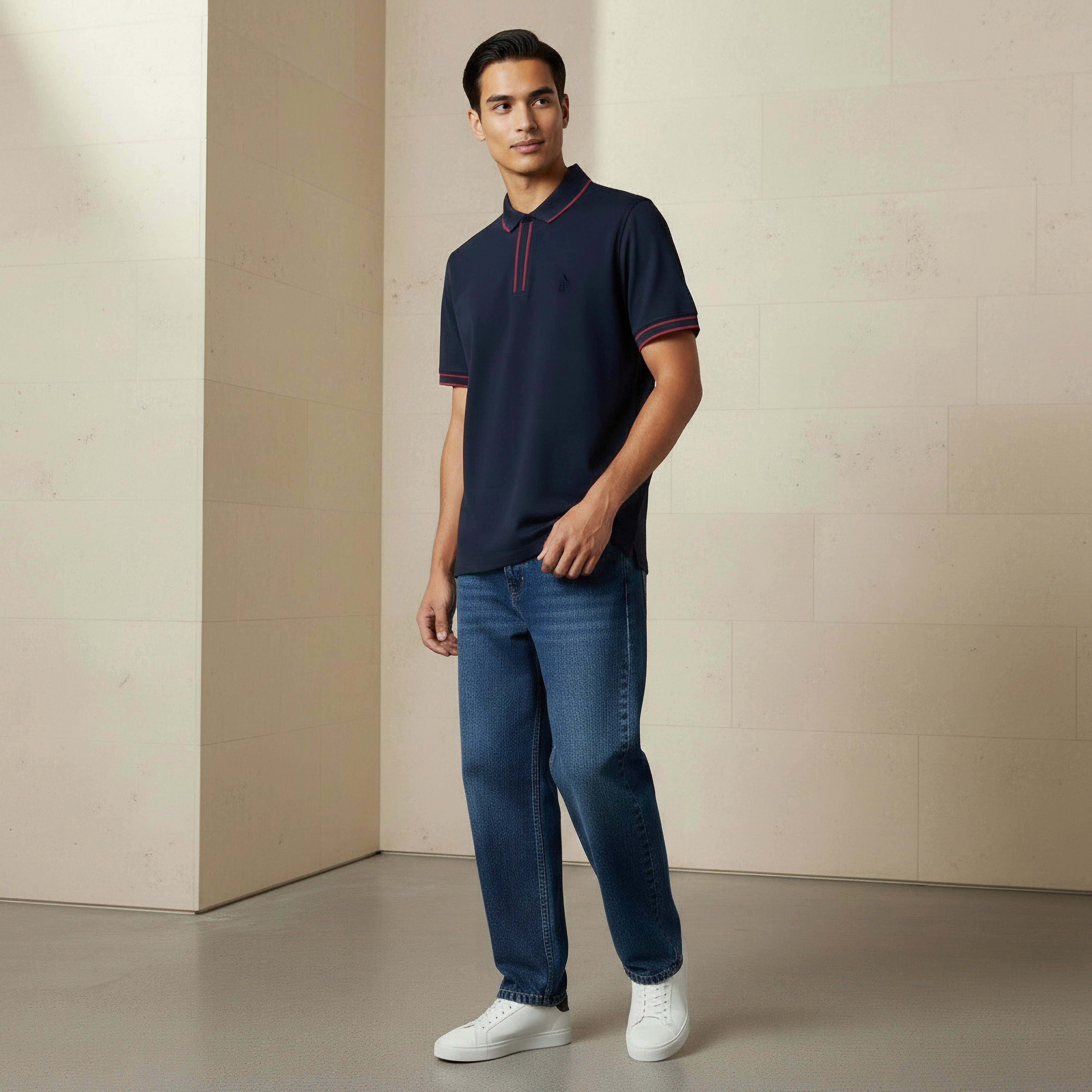 Emperor Men Short Sleeve Polo T-shirt-men-clothing-tshirtsandpolos-polos-image-2