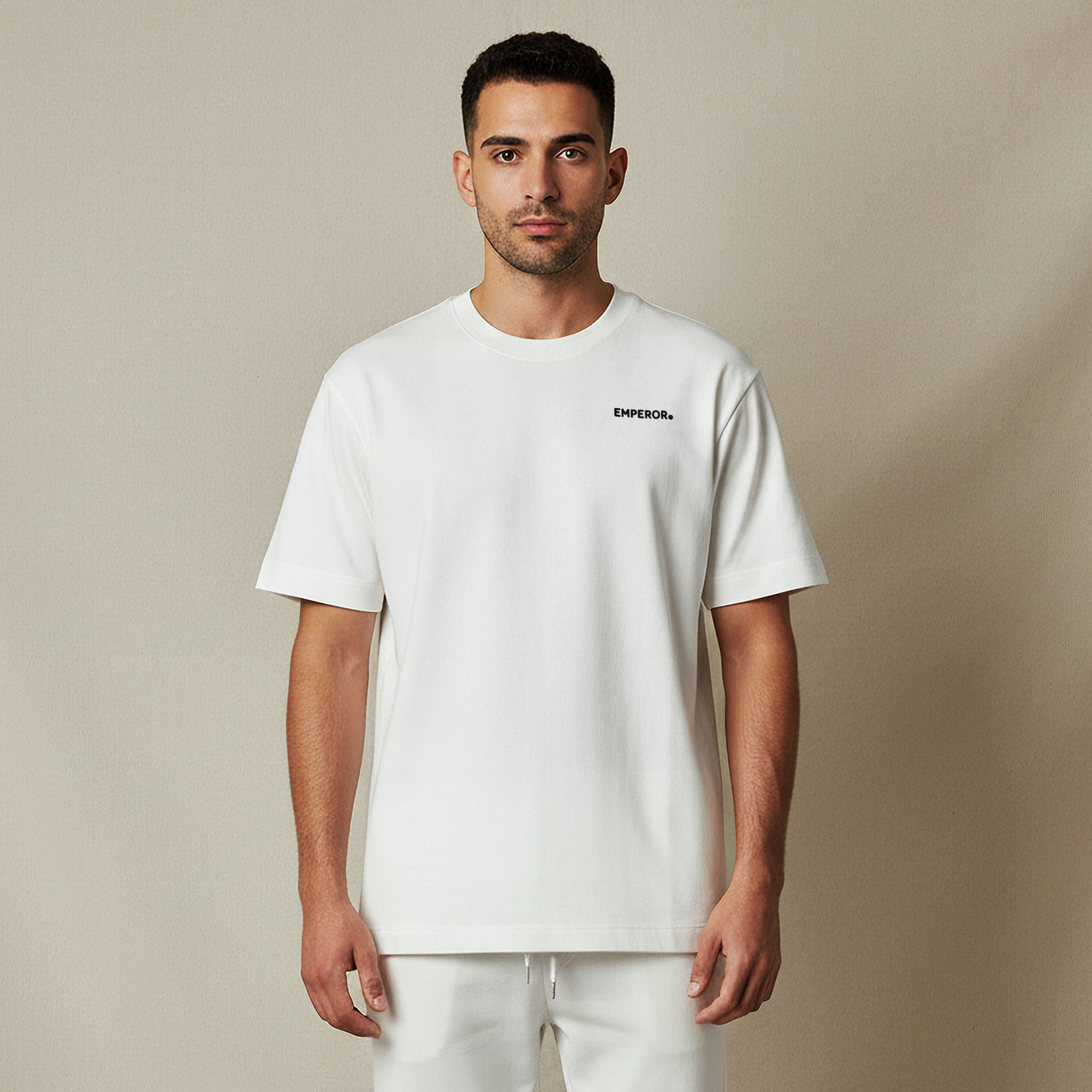 Emperor Men Regular Fit Crew Neck Short Sleeves T-shirt-men-clothing-coordsets-image-1