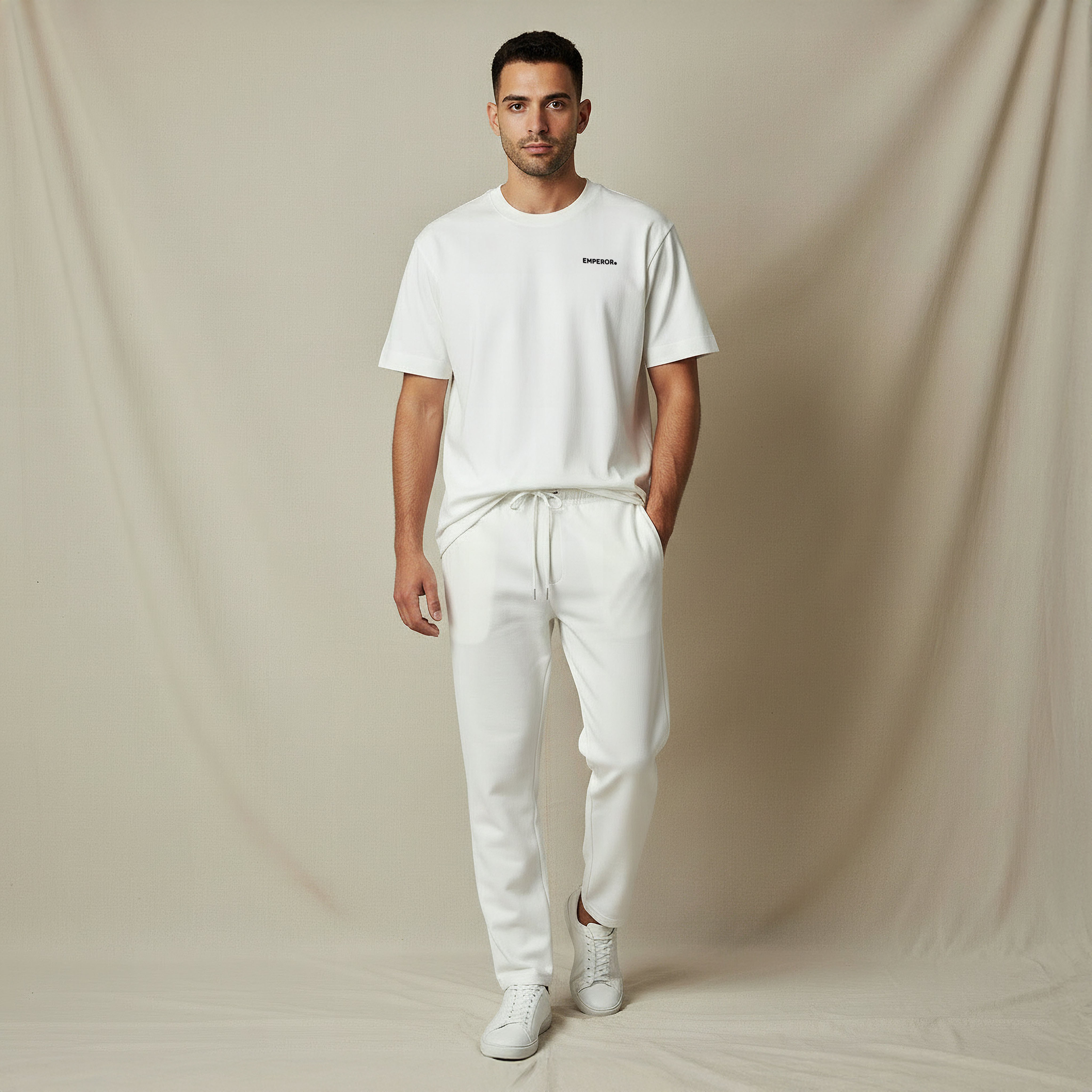 Emperor Men Regular Fit Crew Neck Short Sleeves T-shirt-men-clothing-coordsets-image-2