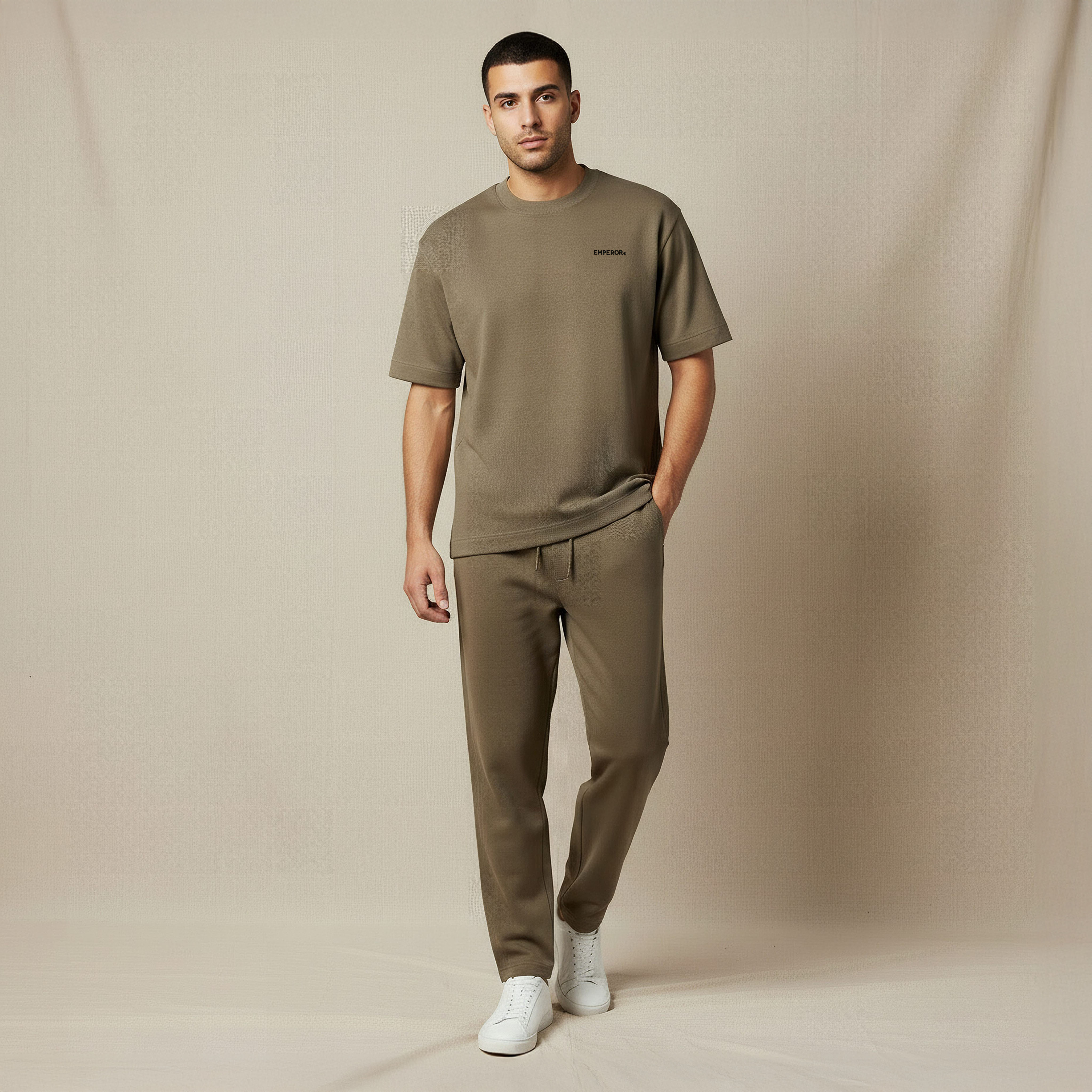 Emperor Men Regular Fit Crew Neck Short Sleeves T-shirt-men-clothing-coordsets-image-5