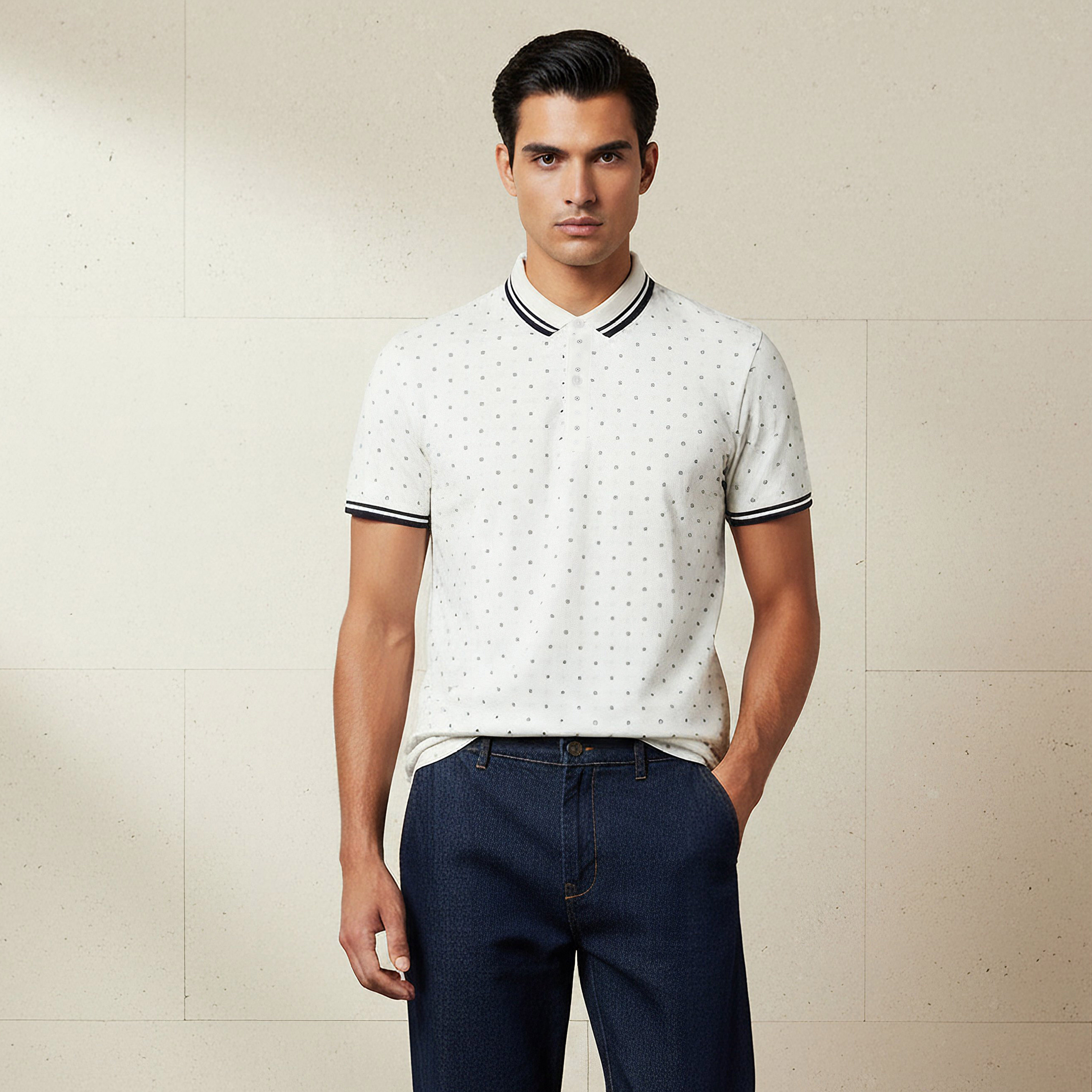 Men Short Sleeve Printed Polo T-shirt-men-clothing-tshirtsandpolos-polos-image-1