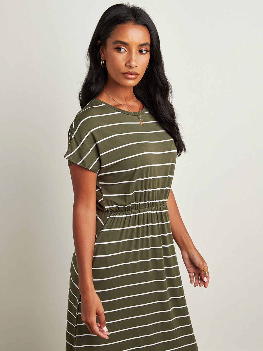 Styli Striped Curved Hem Maxi T-shirt Dress-women-clothing-dresses-image-3