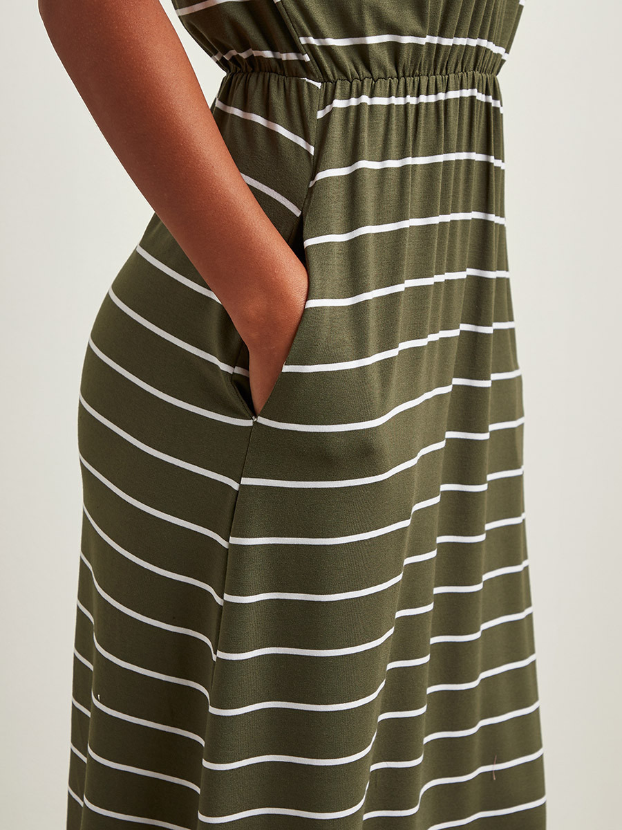 Styli Striped Curved Hem Maxi T-shirt Dress-women-clothing-dresses-image-4