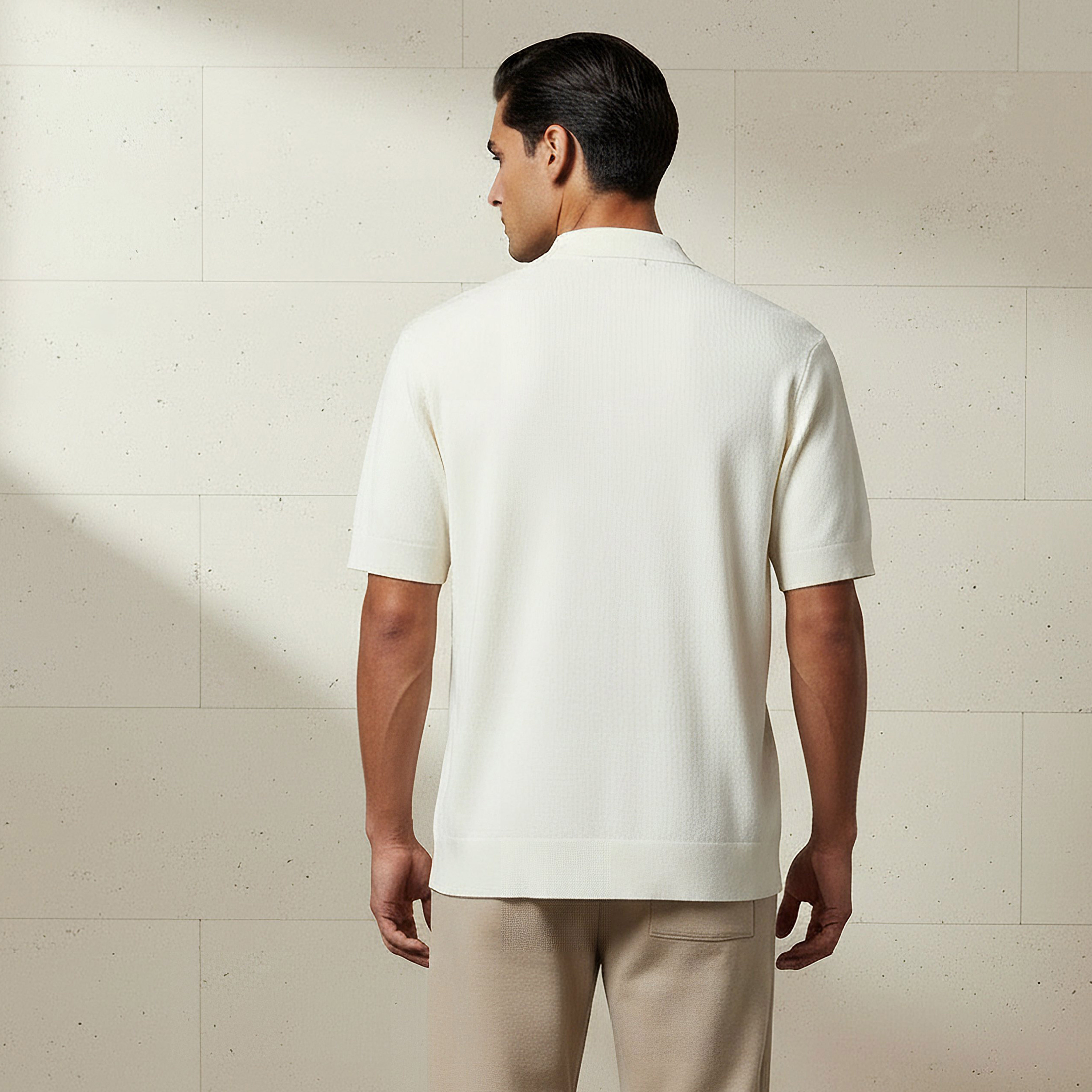 Men Short Sleeve Textured Polo T-shirt-men-clothing-tshirtsandpolos-polos-image-3